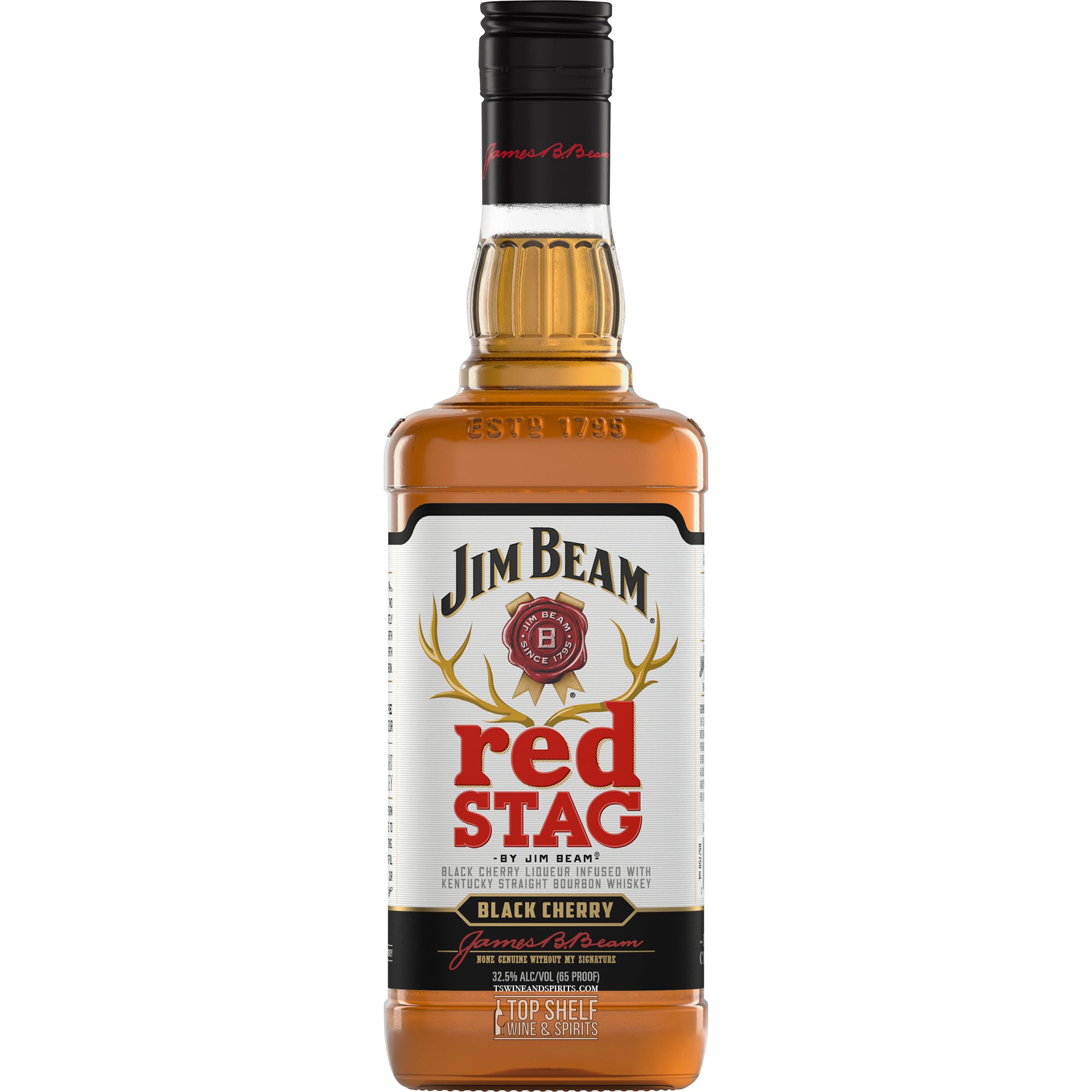 Jim Beam Stag Cherry Black Red