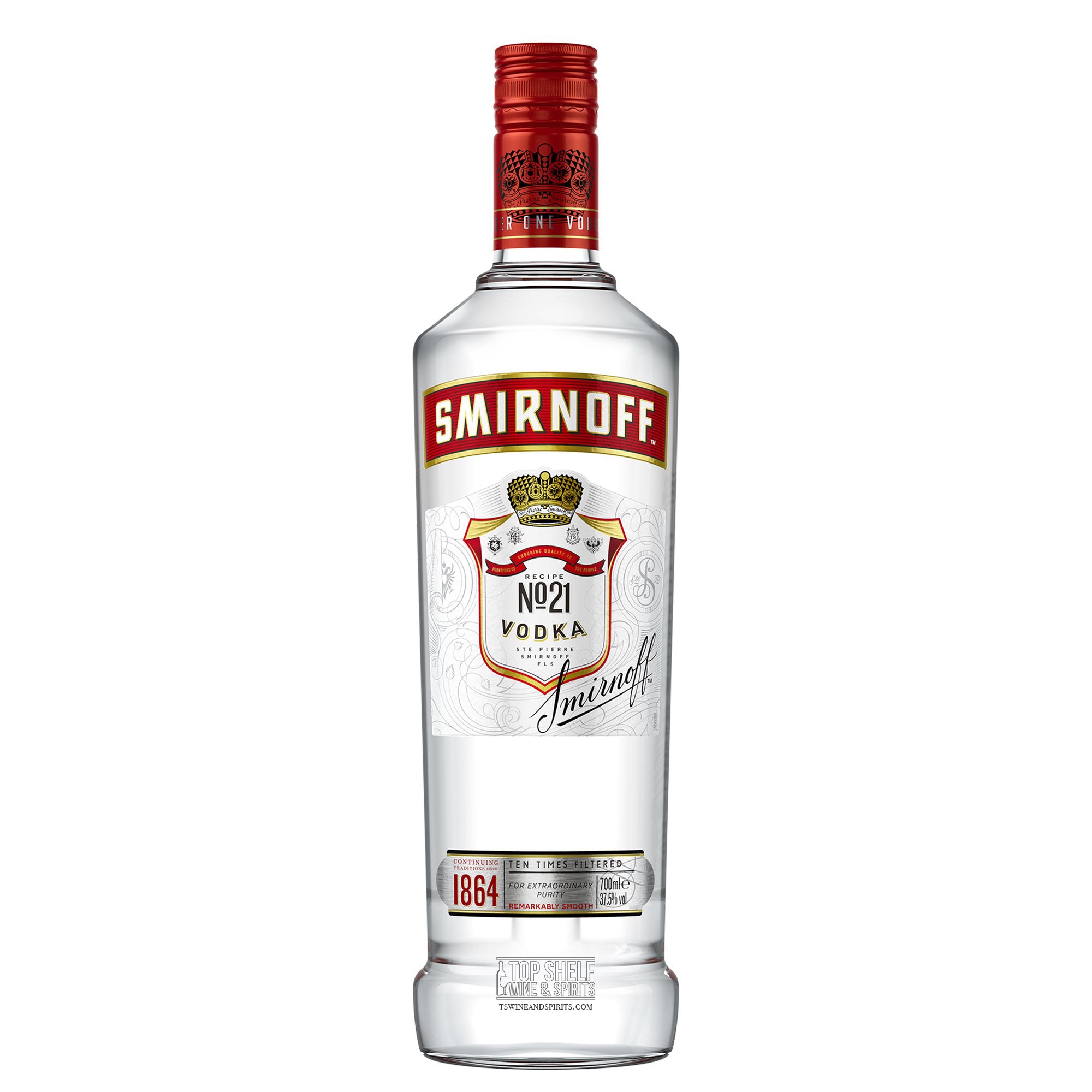 Smirnoff 21 Red Vodka 37,5% 3L : : Epicerie