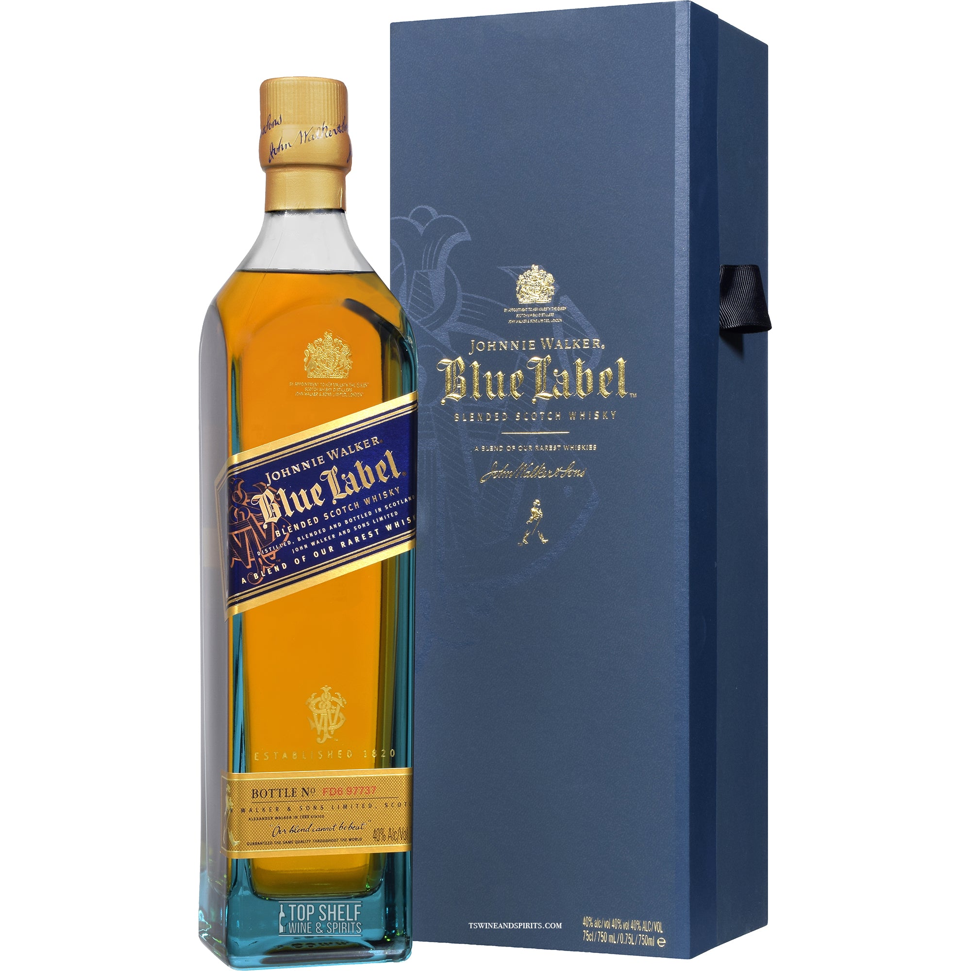 Johnnie Walker Blue Label Blended Scotch Whisky, 0,7l, alc. 40 Vol. % |  Kuhns Trinkgenuss