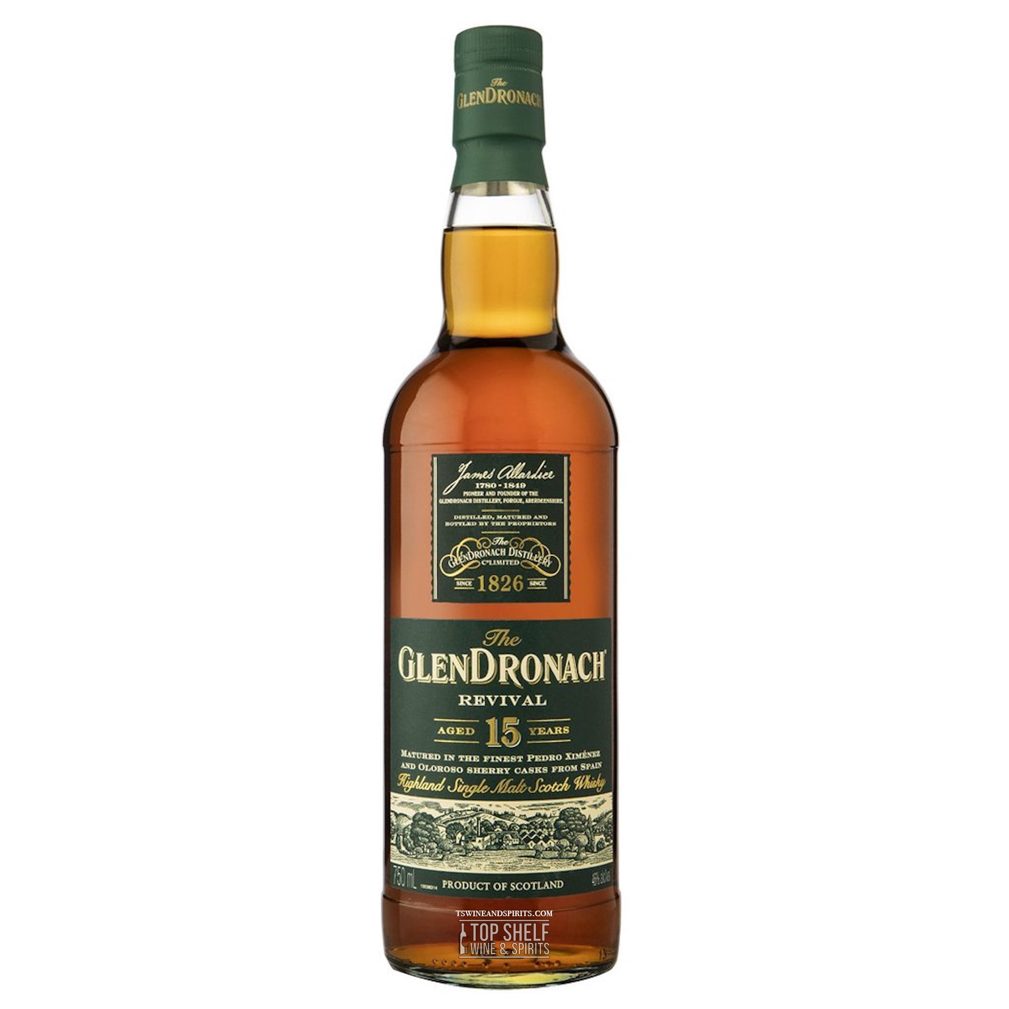 The Glendronach Revival 15 Year Scotch