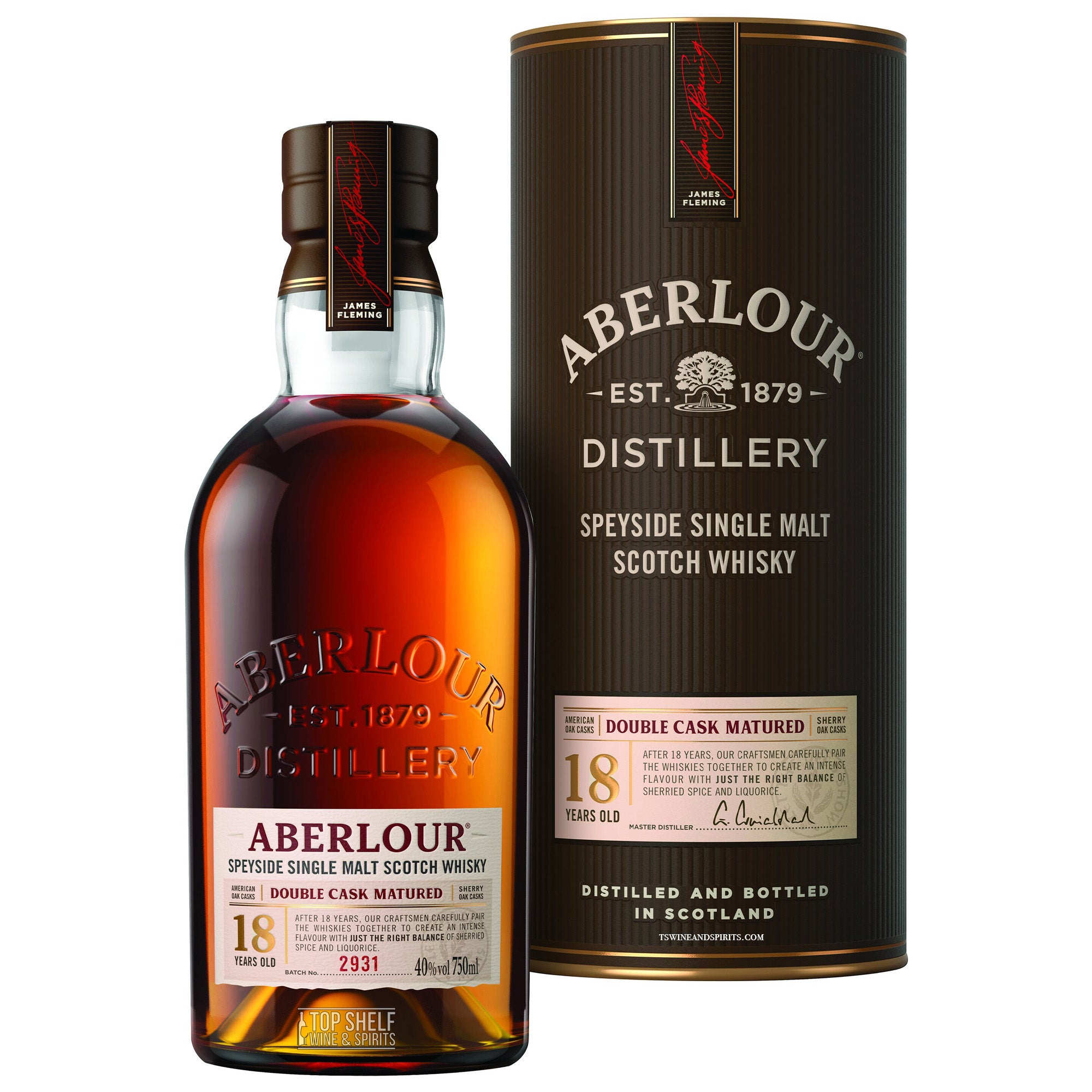 Aberlour Double Cask Matured 18 Year Single Malt Scotch