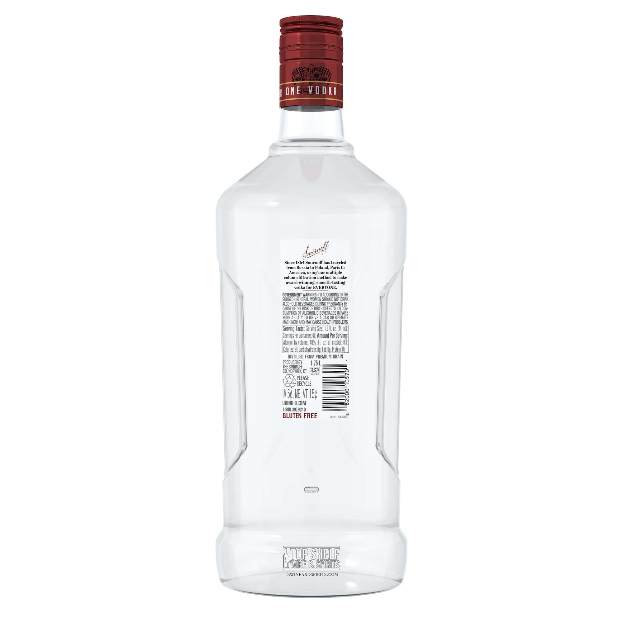 Smirnoff No. 21 Red Vodka 1.75 Liter