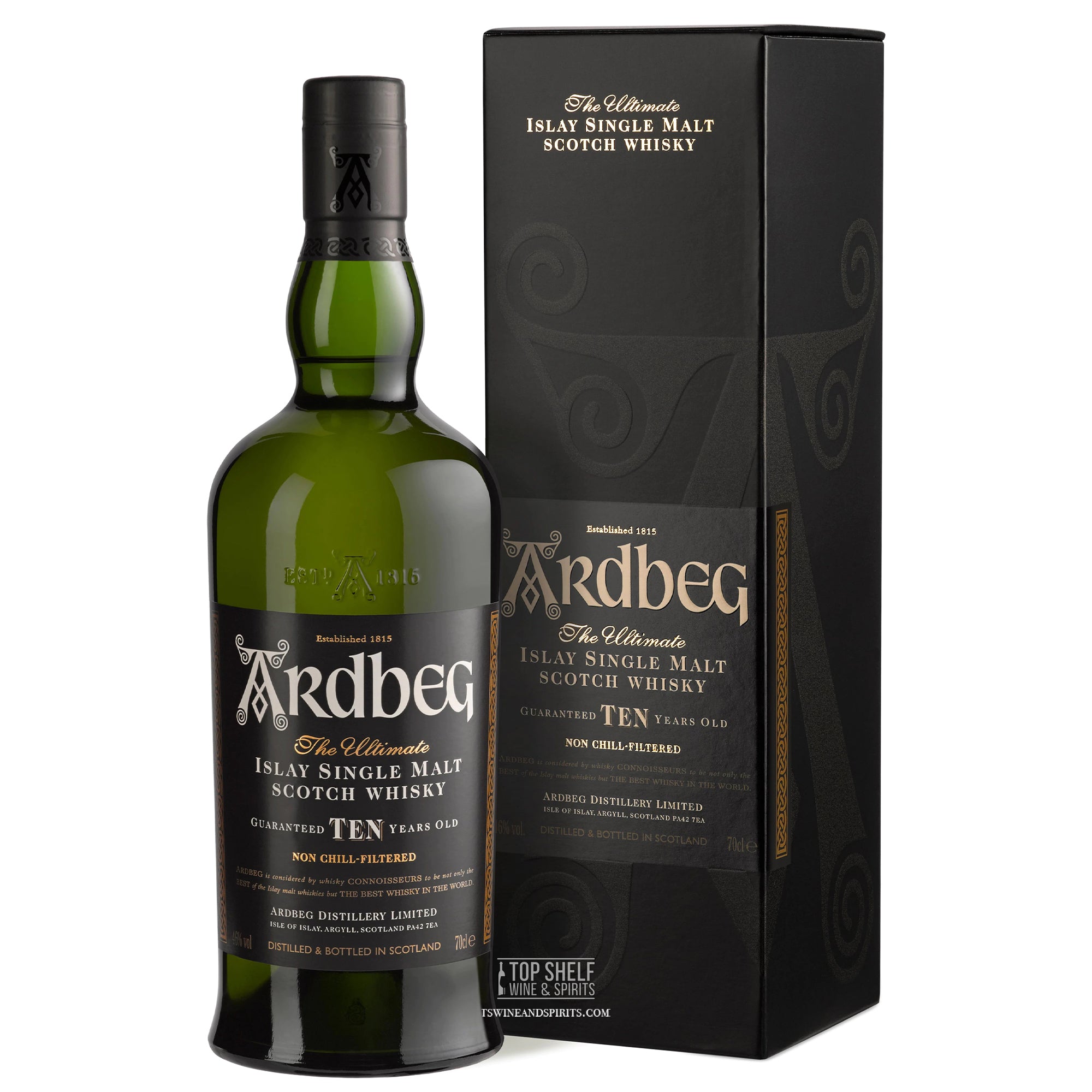 Whisky Single Malt 10 Years Old Ardbeg