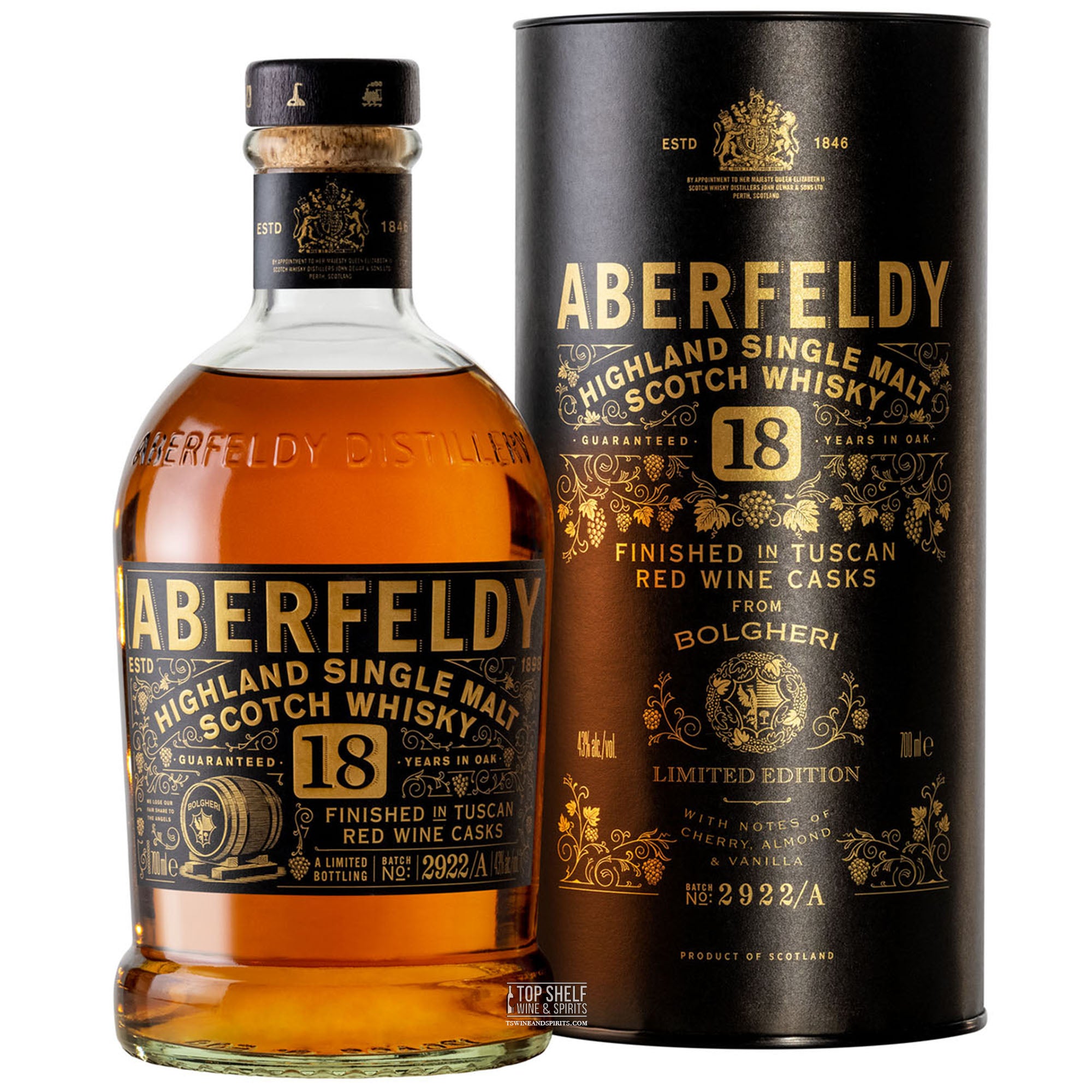 Aberfeldy 18 Year Tuscan Red Wine Finish (Limited Edition)