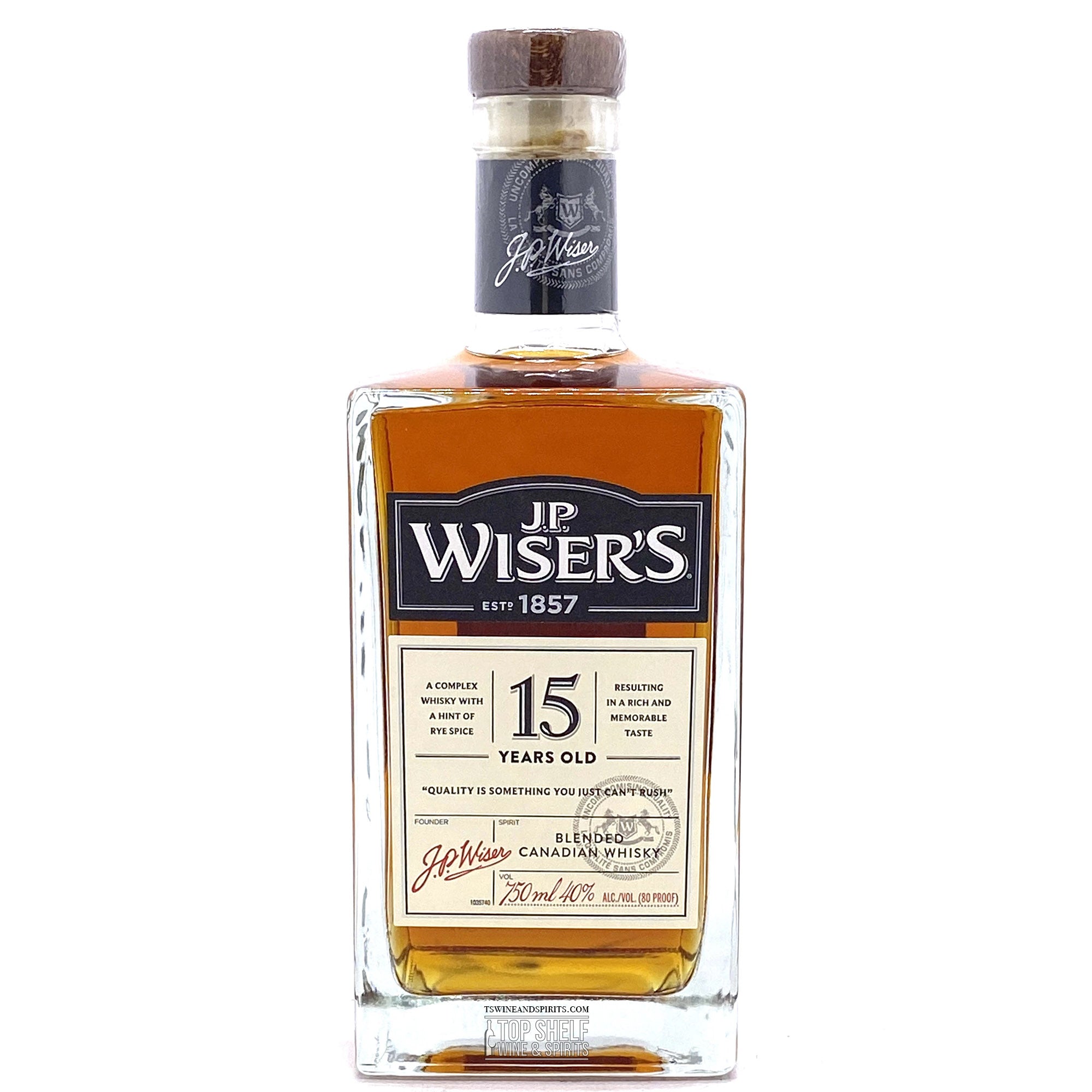 JP Wiser’s 15 Year Old Canadian Whisky