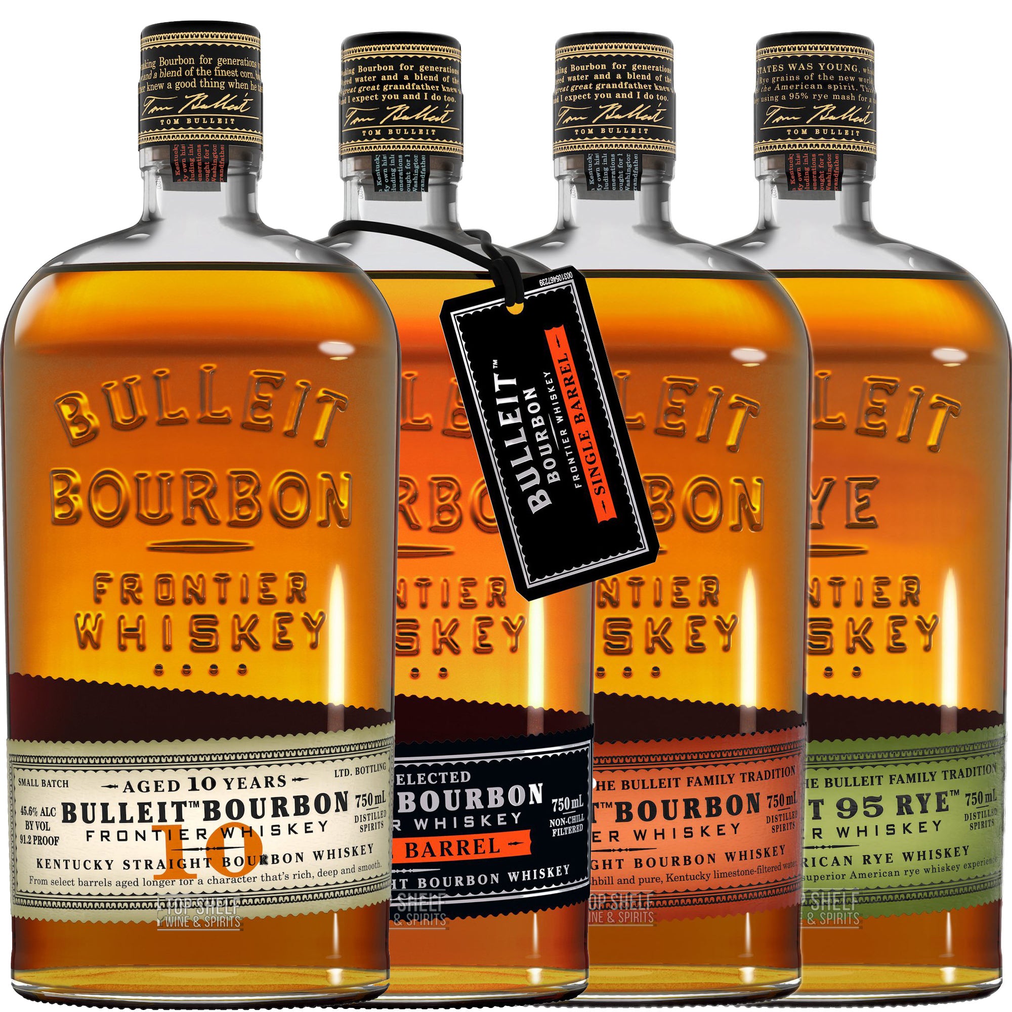 Order Bulleit Whiskey 4 Bottle Collection