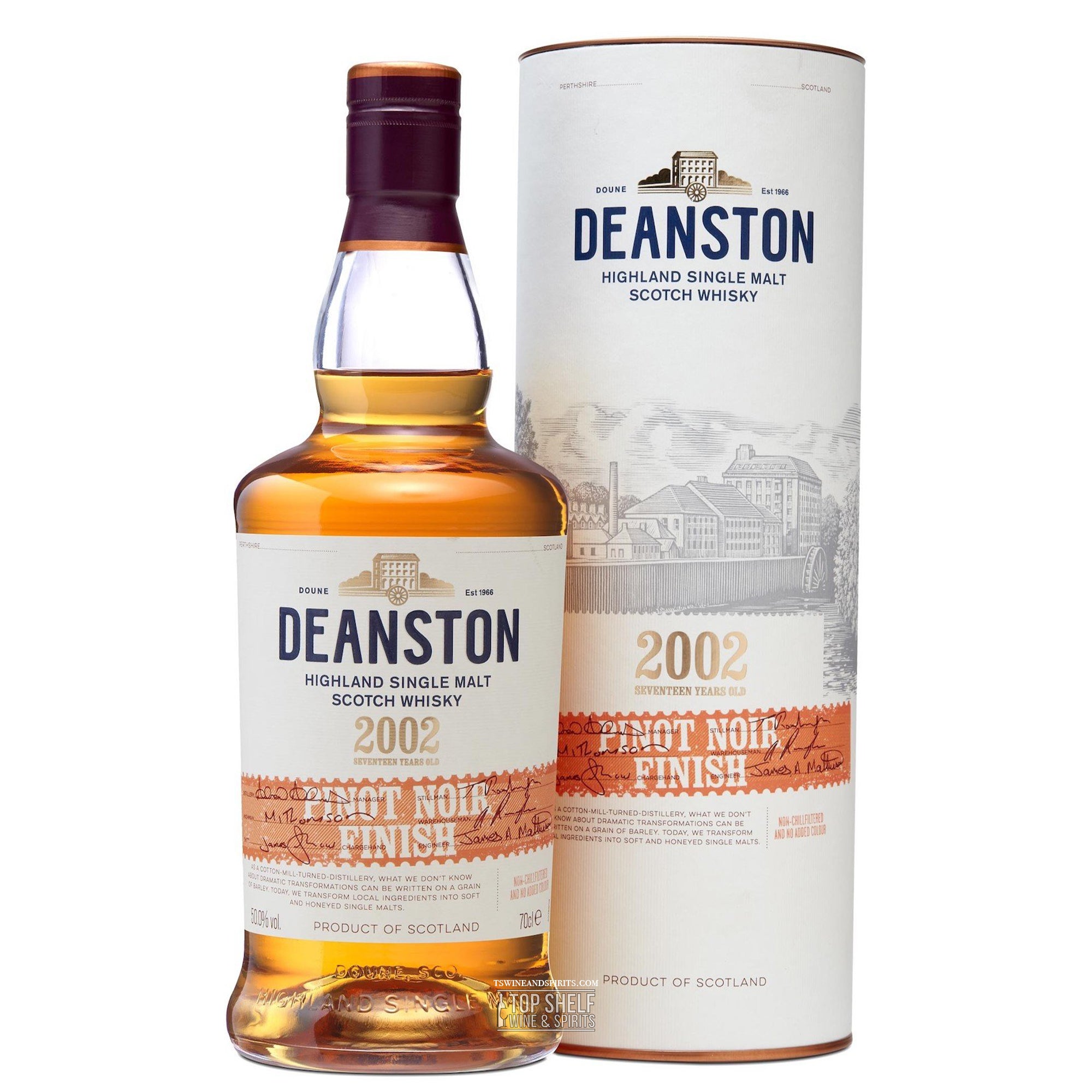 Deanston 17 Year Pinot Noir Cask Finish Single Malt Scotch