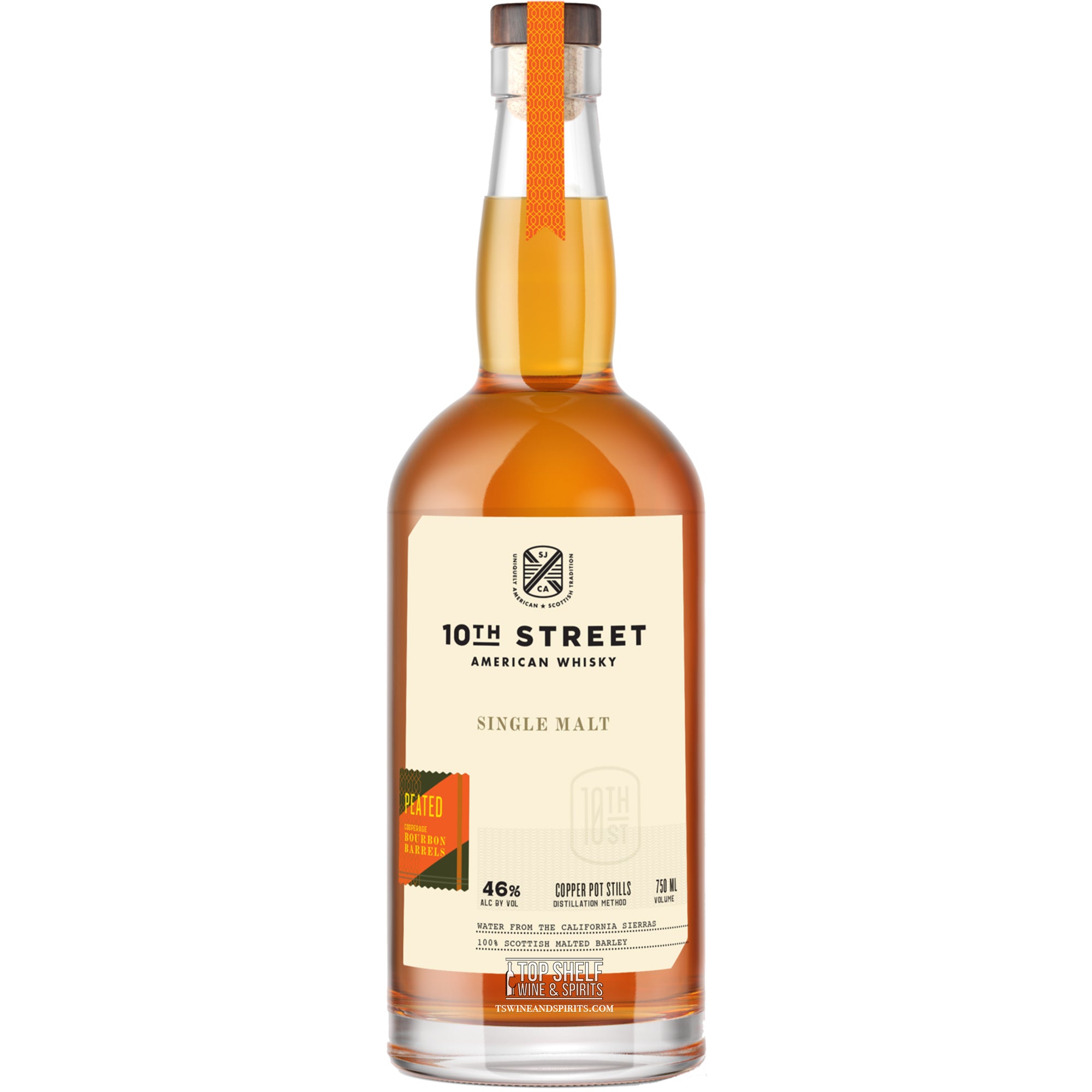 10th Street Peated Single Malt Whiskey