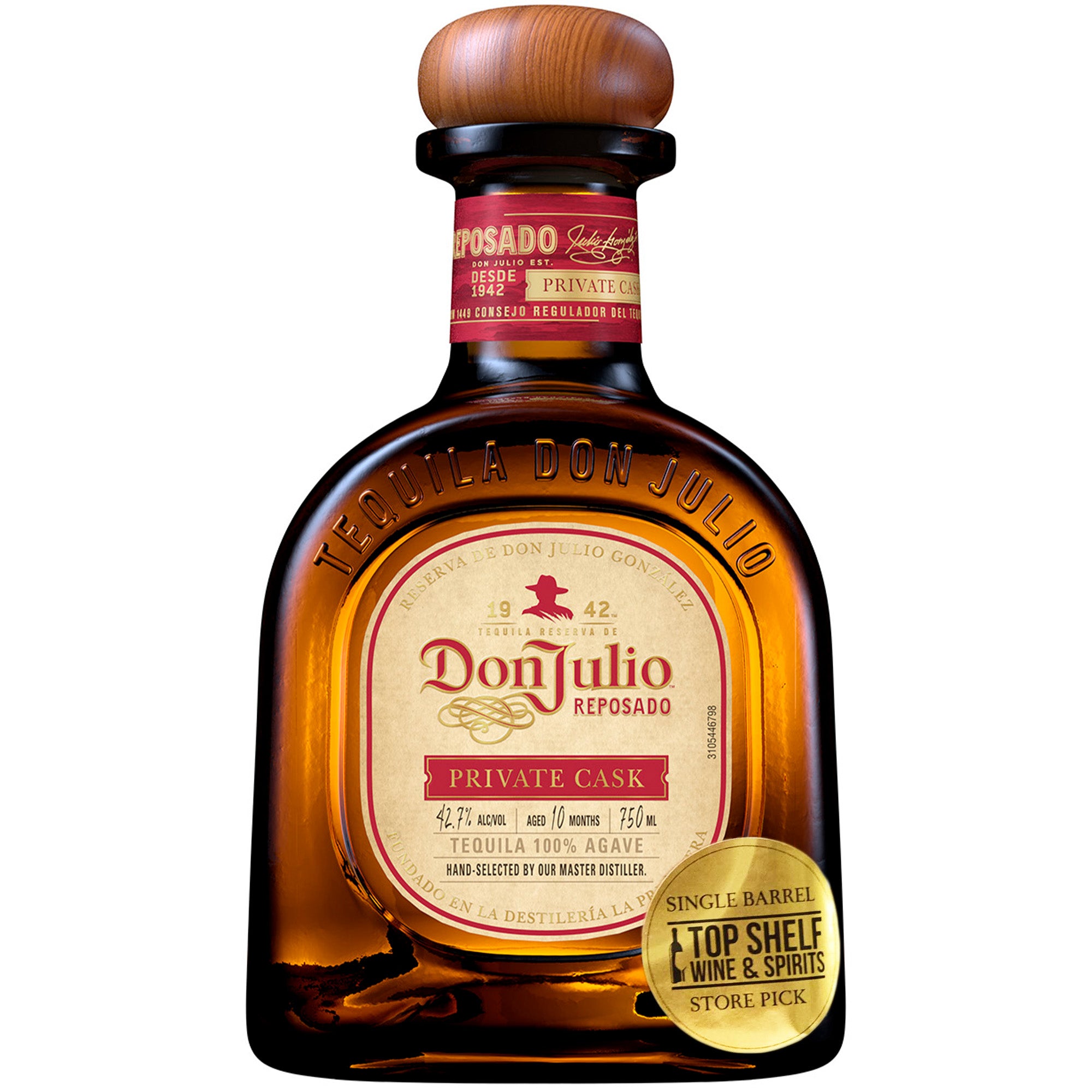 1942 Don Julio 70th Anniversary Anejo Mexico Edition Tequila EMPTY Bottle  ribbon