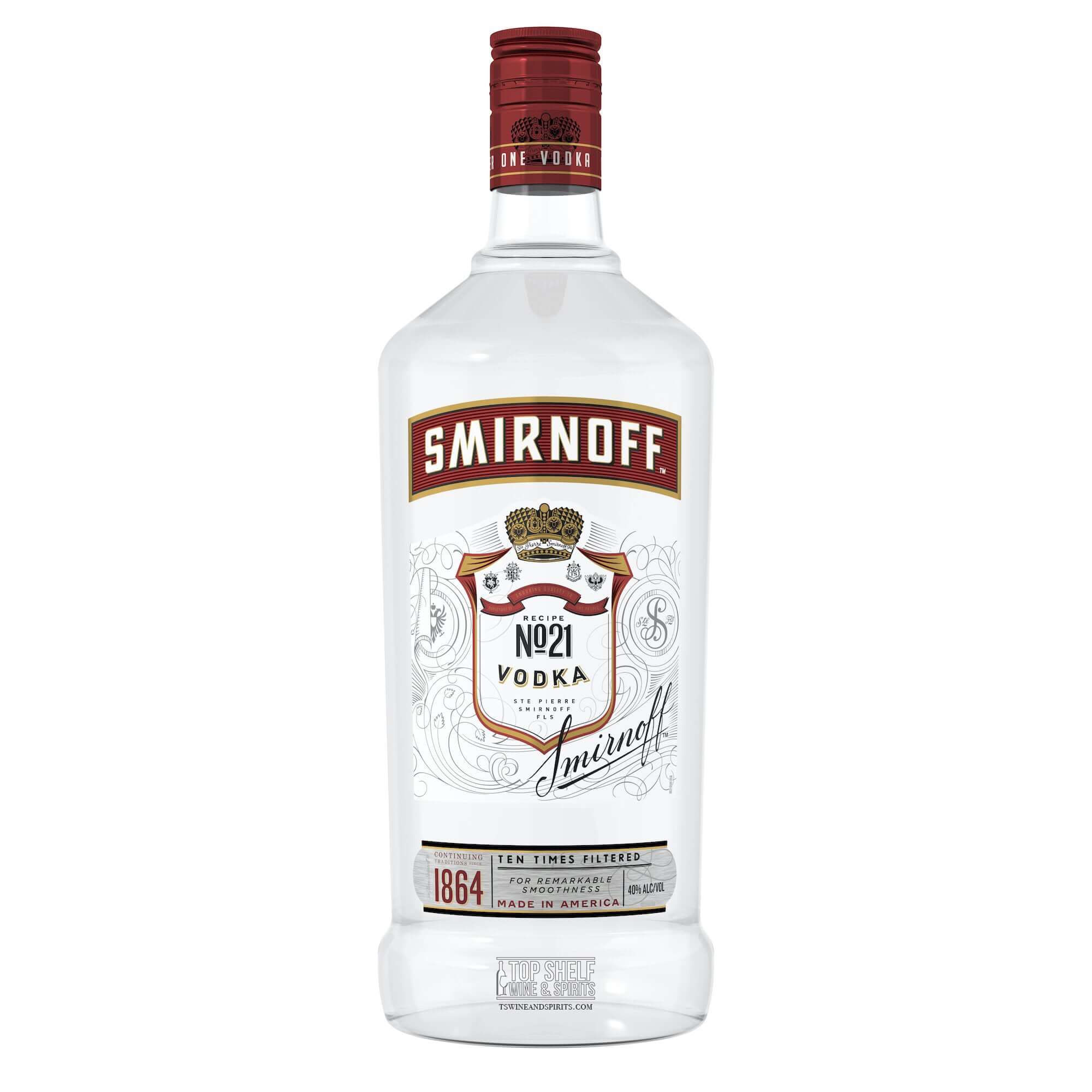 Smirnoff No. 21 Red Vodka 1.75 Liter
