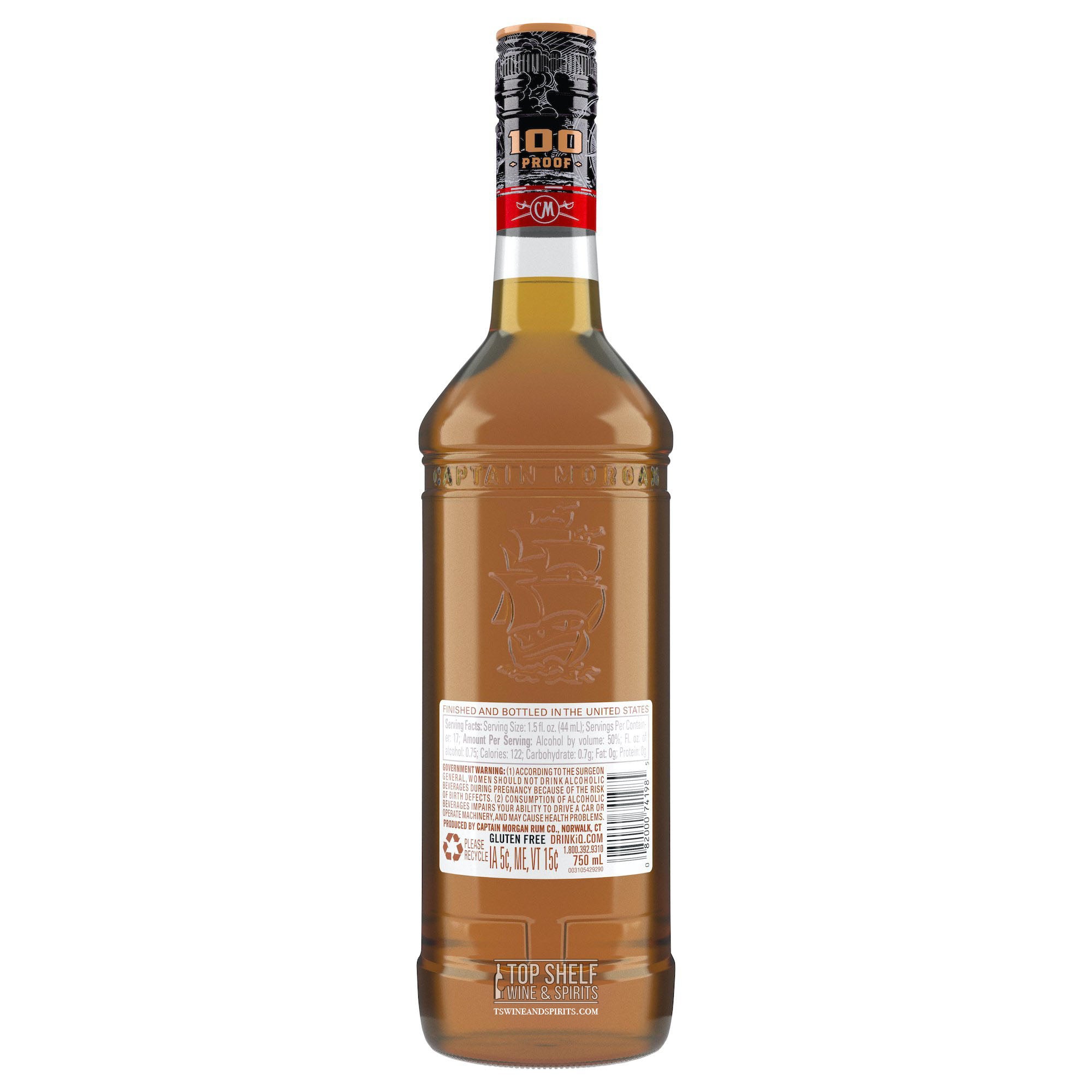 Captain Morgan 100 Proof Spiced Rum