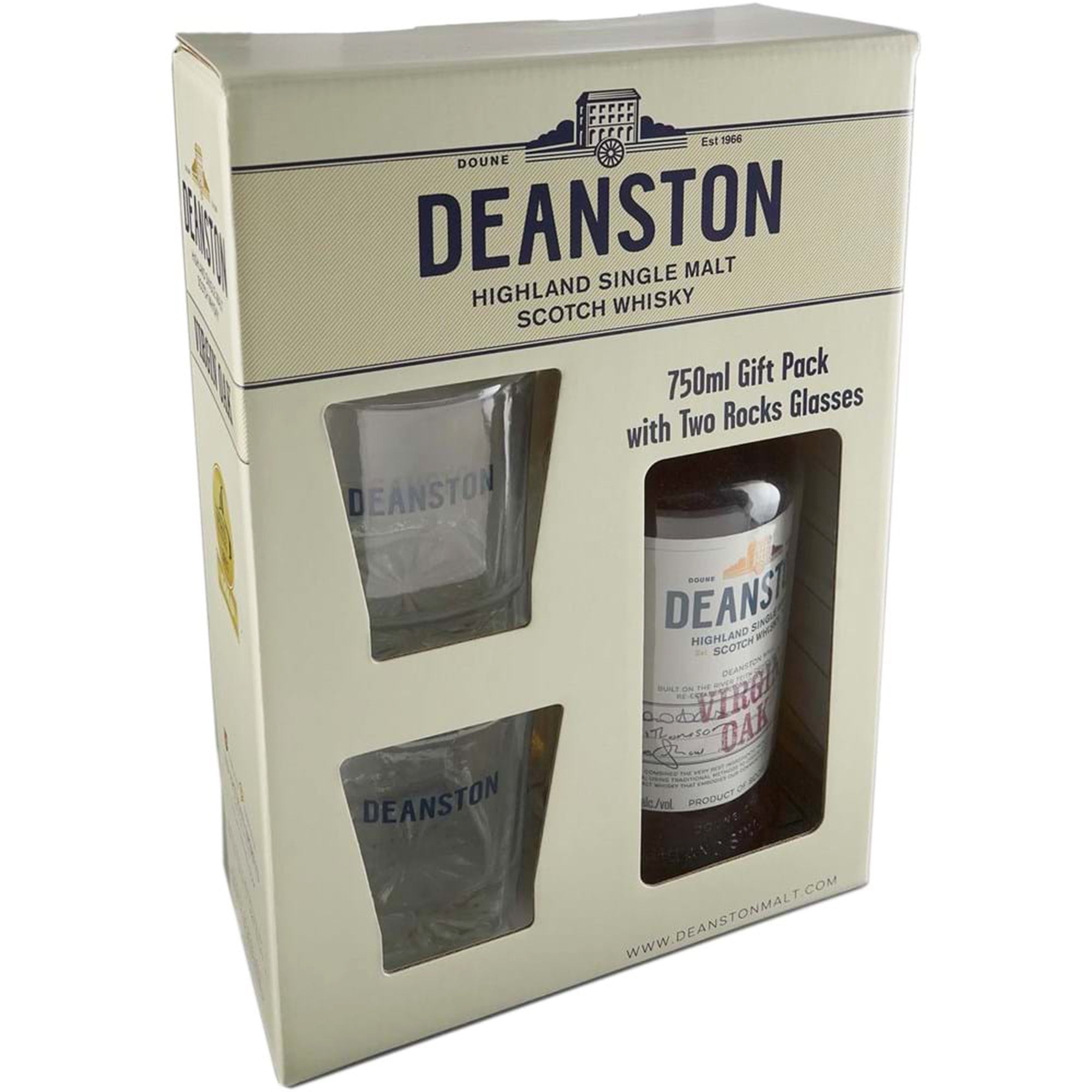 deanston virgin oak gift set