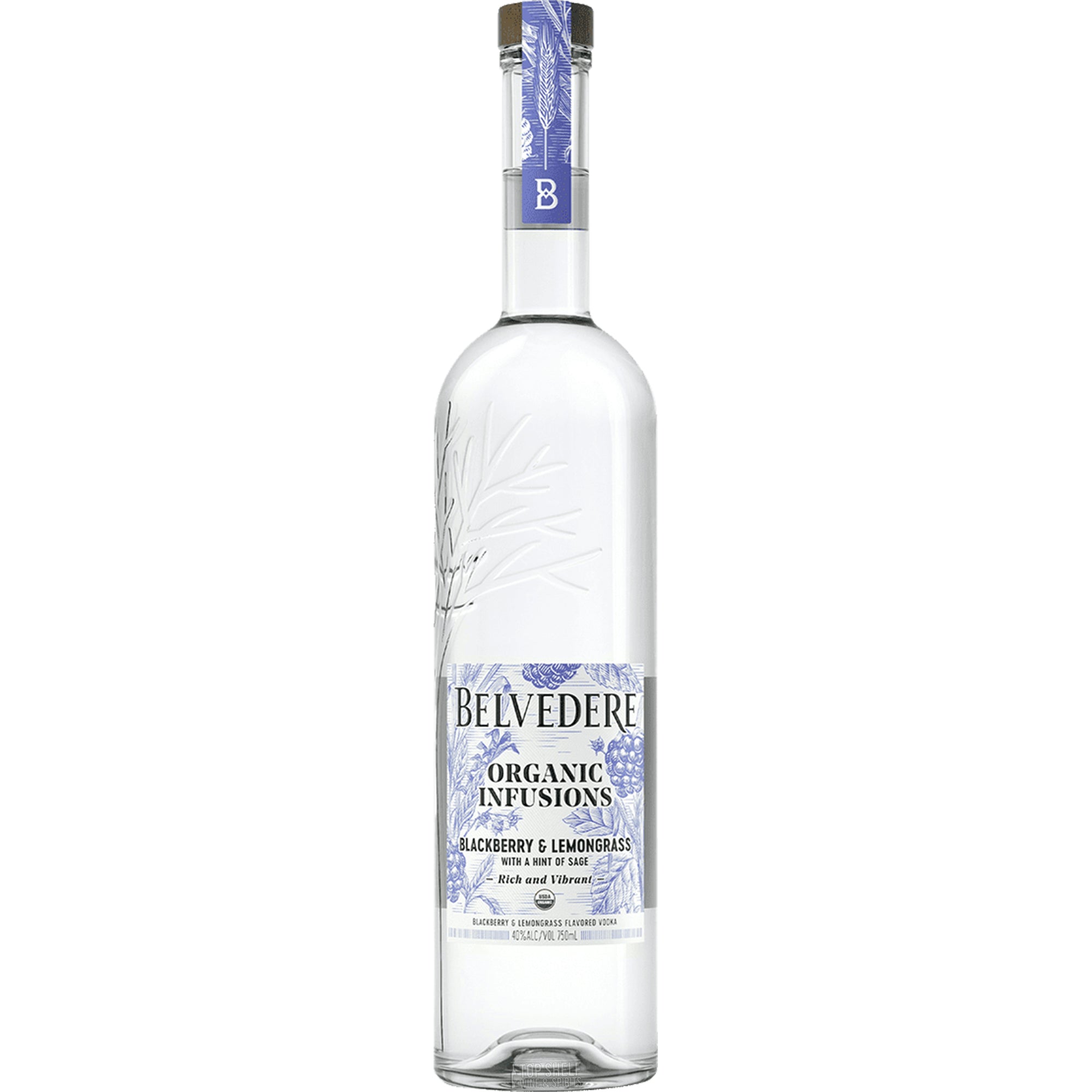 Order Belvedere Organic Infusions Blackberry & Lemongrass Vodka
