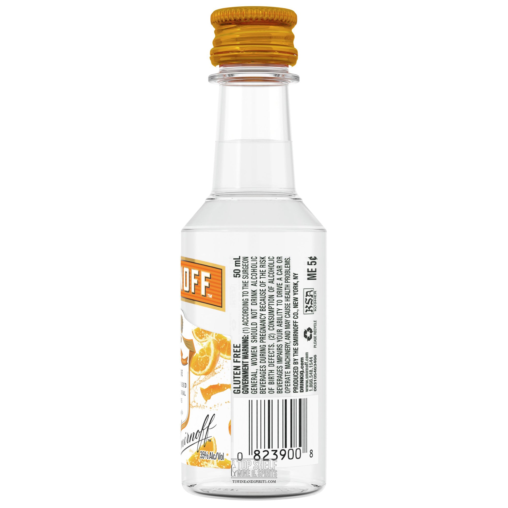 Smirnoff Orange Vodka 50ml Sleeve (10 bottles)