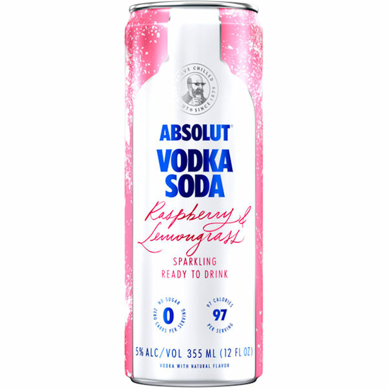 Absolut Raspberry & Lemongrass Vodka Soda 4 Pack Cans