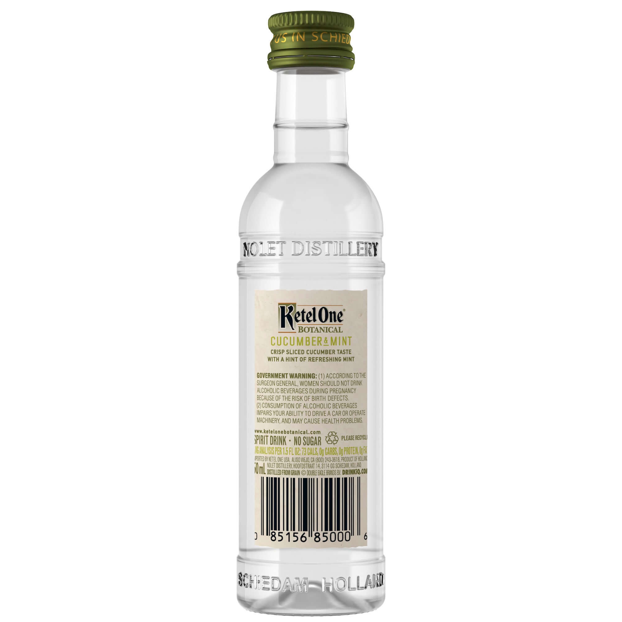 Ketel One Botanical Cucumber & Mint 50ml bottle showcasing crisp cucumber and mint flavors, ideal for gifting.