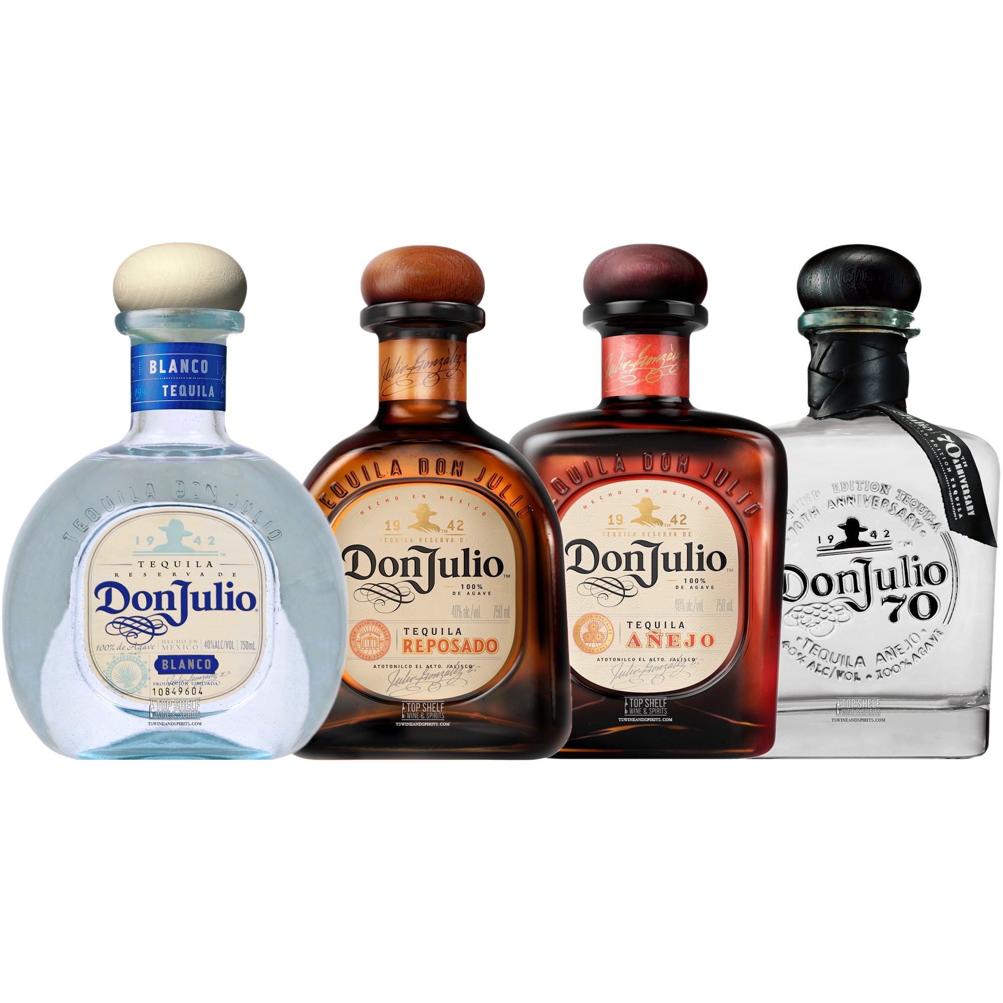 Sin aliento micro boxeo Don Julio Tequila Collection (4 Bottles) | Delivery to your Door – Top  Shelf Wine and Spirits
