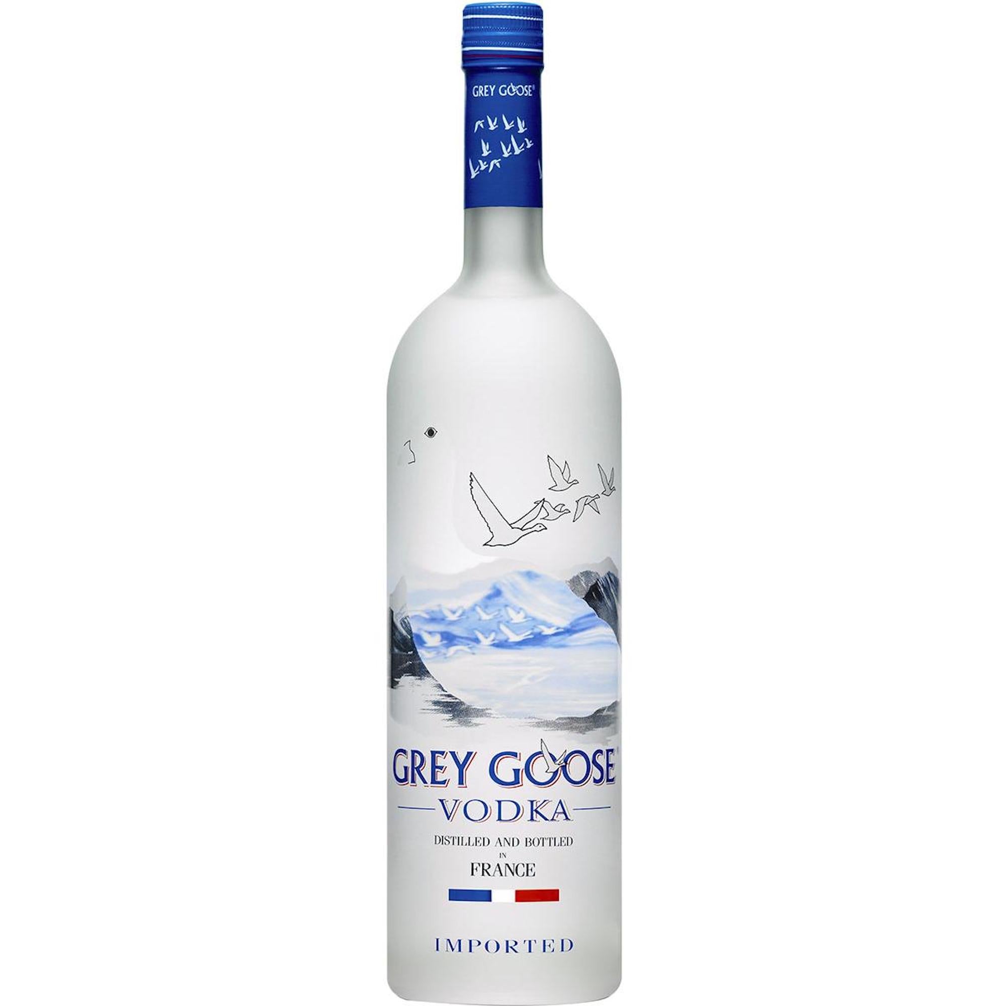 Grey Goose Vodka Bottle and Other Premium Brands With Lights 