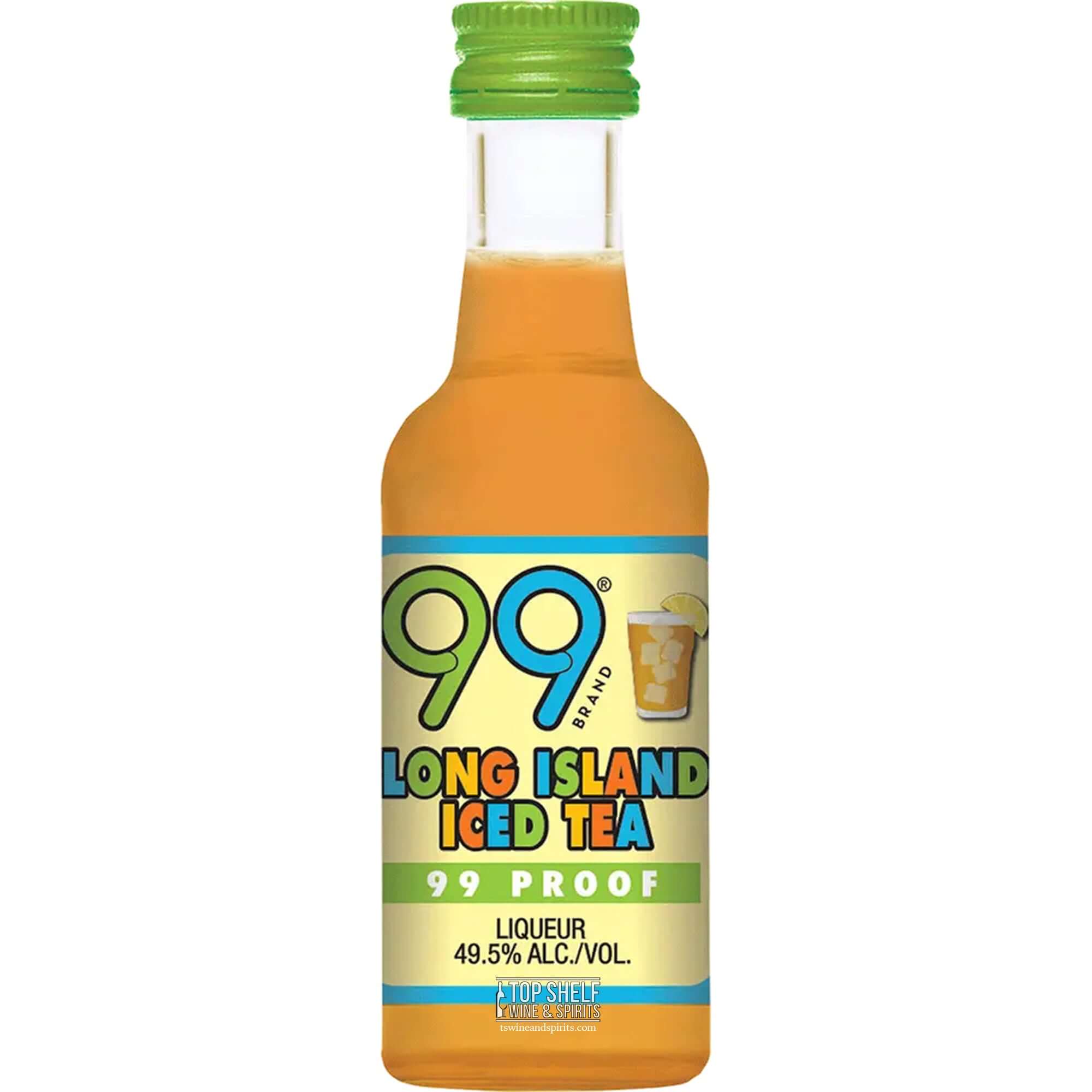 99 Brand Long Island Iced Tea 50ml bottle, 49.5% ABV, perfect for easy mixing and enjoying classic cocktails.