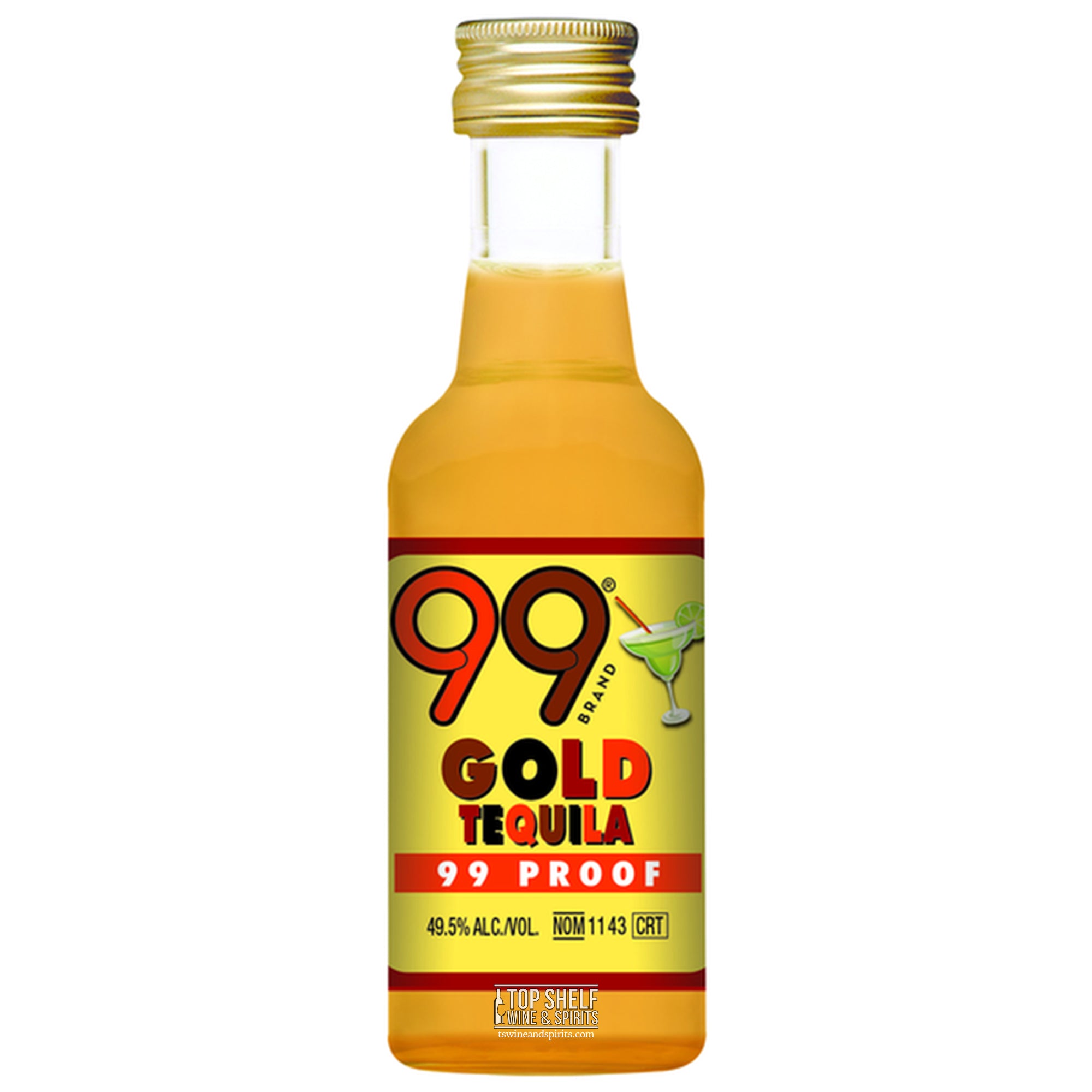 99 Brand Gold Tequila 50ml Sleeve (12 Bottles)