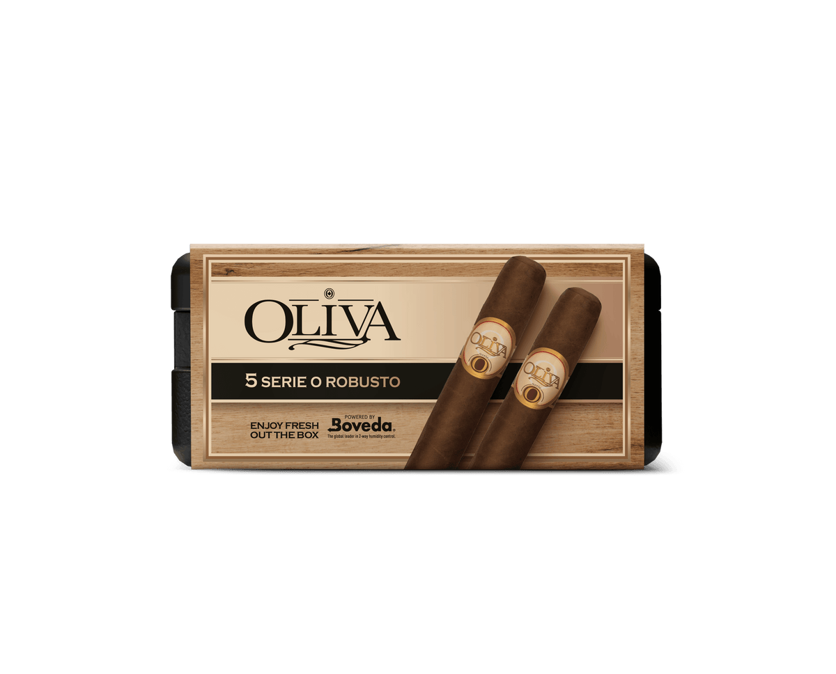 Oliva Serie O Robusto cigar package featuring bold flavor and quality craftsmanship from CigarBros.