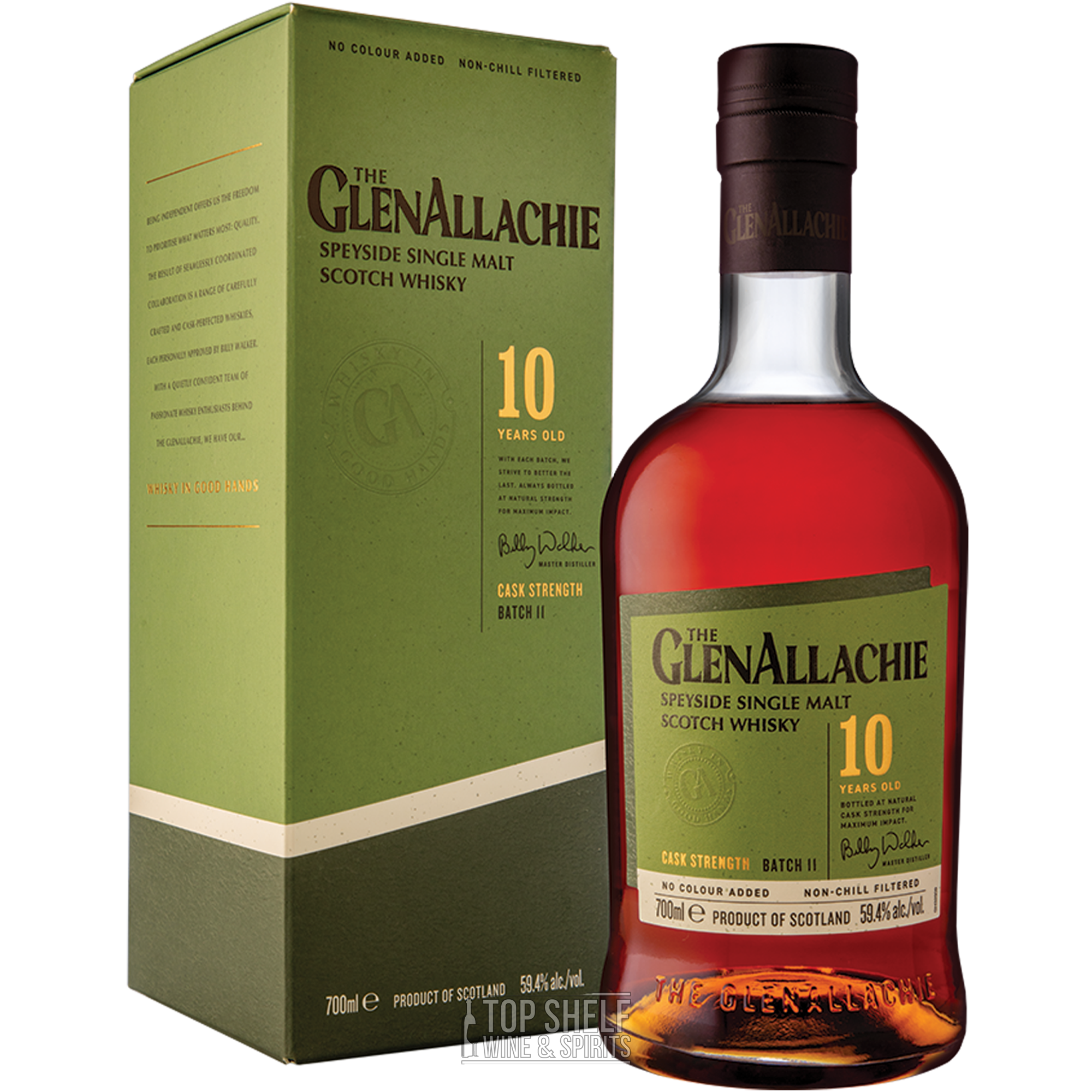 GlenAllachie 10 Year Cask Strength Single Malt Scotch