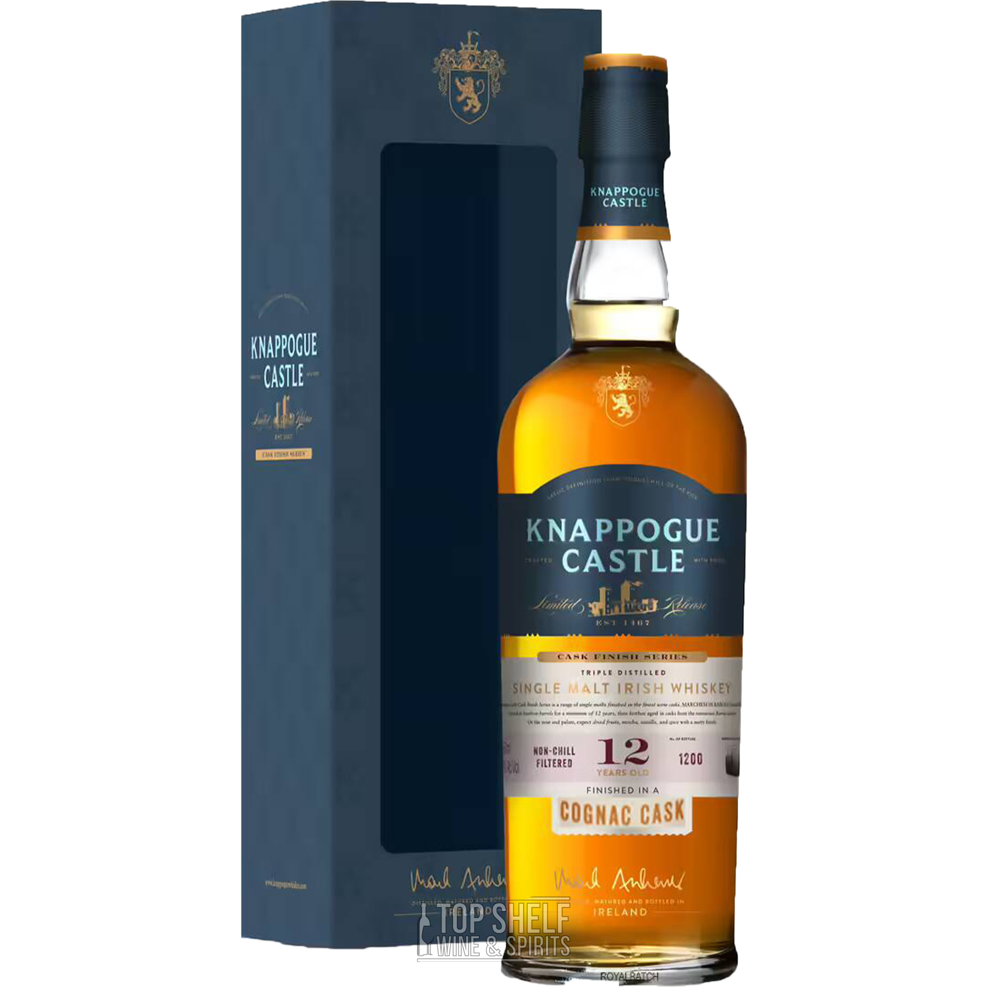 Knappogue Castle Congac Cask Single Malt Irish Whiskey 12 Year