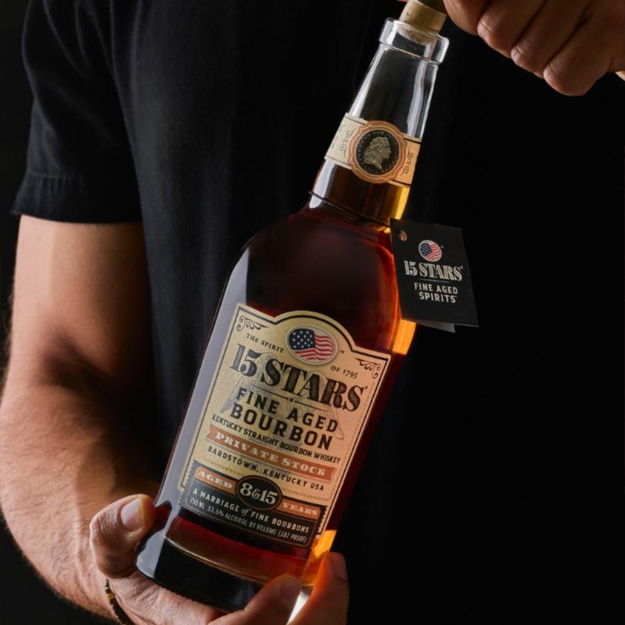 15 Stars Private Stock 8 &1 5 Year Bourbon