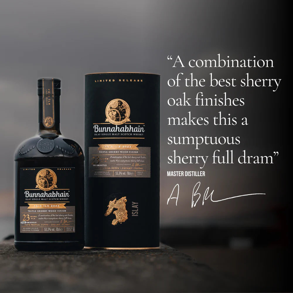 Bunnahabhain Fèis Ìle 2024: 23 Year Old Triple Sherry Wood Finish