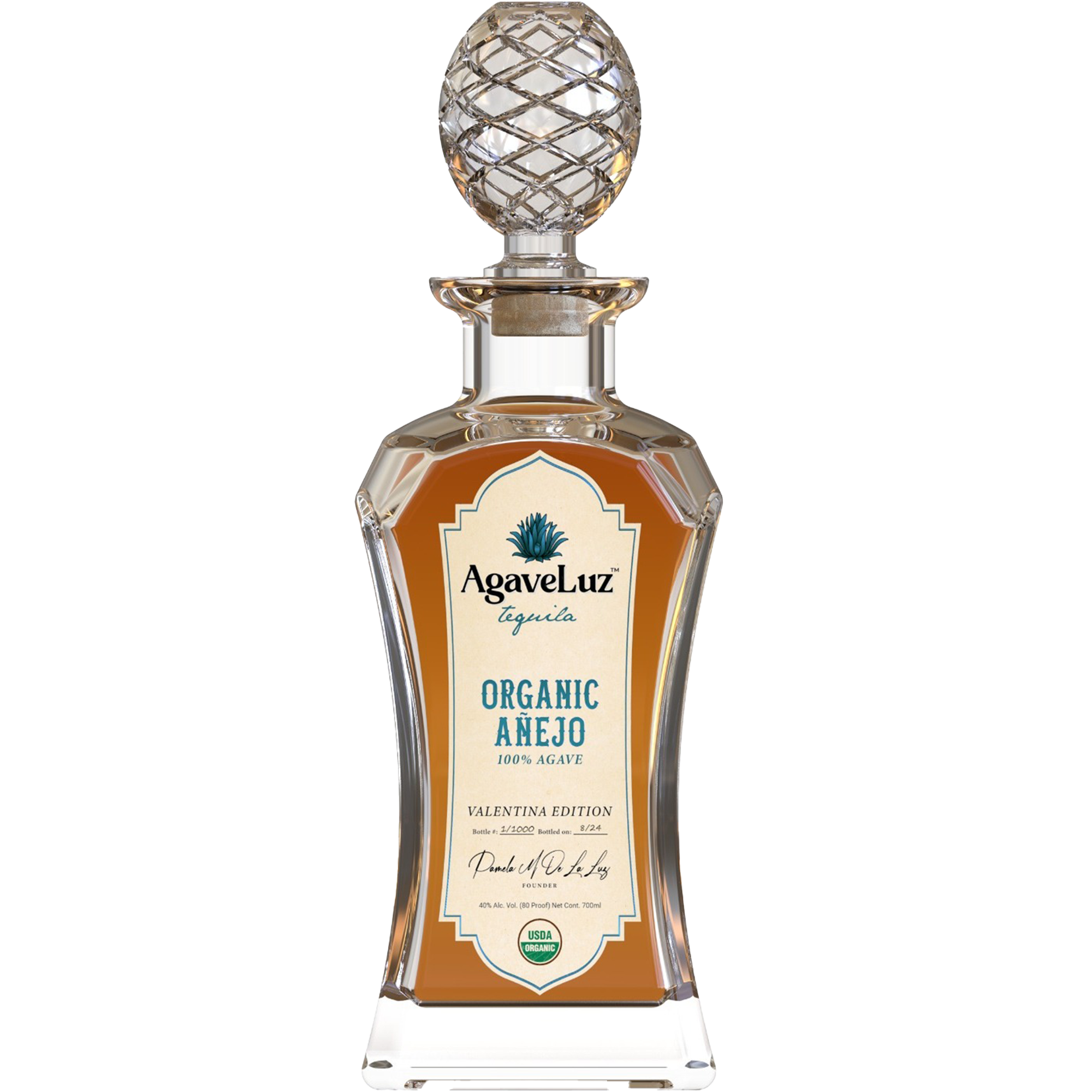 Agaveluz Organic Valentina Edition Añejo Tequila 700ml