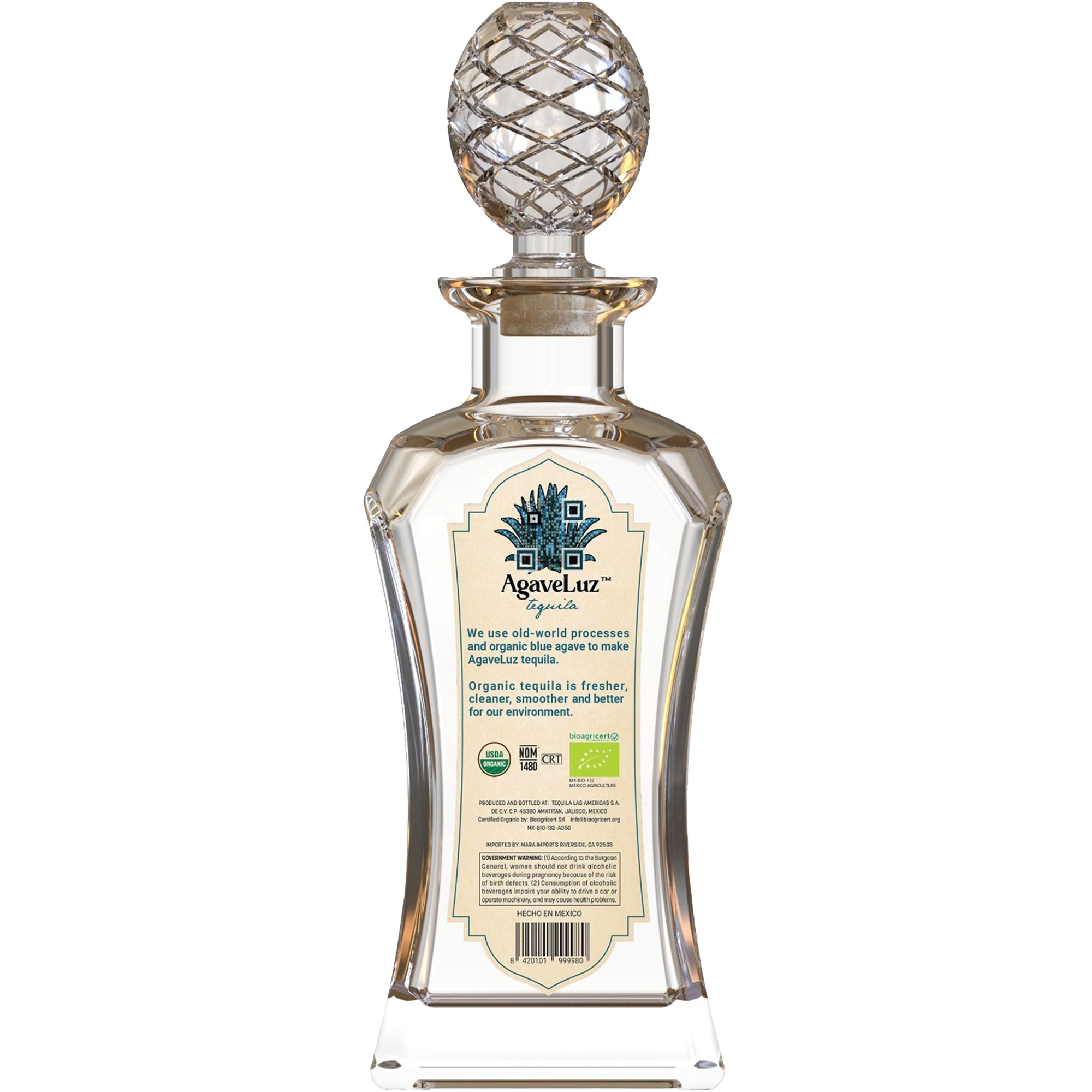 Agaveluz Organic Valentina Edition Blanco Tequila 700ml