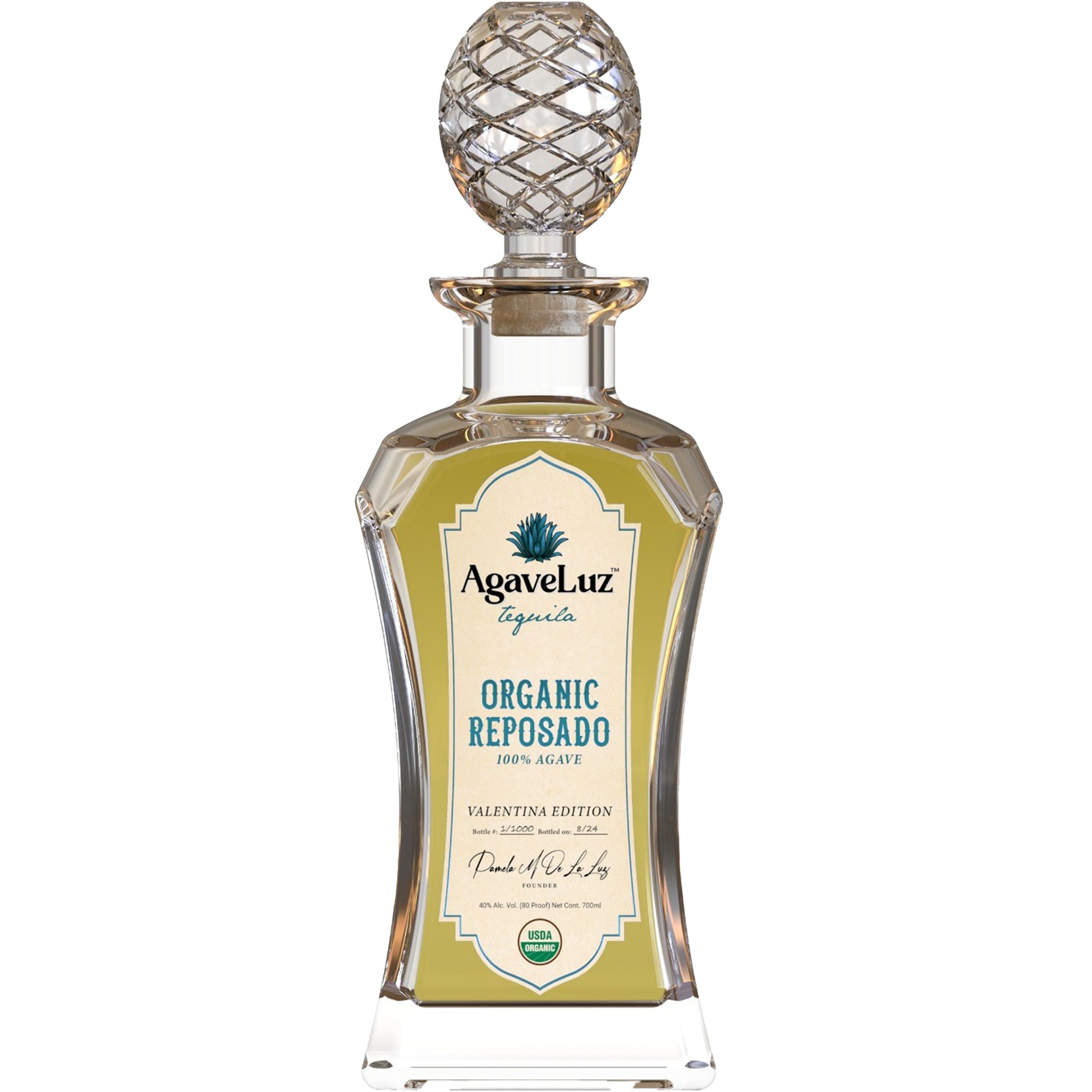 Agaveluz Organic Valentina Edition Reposado Tequila 700ml