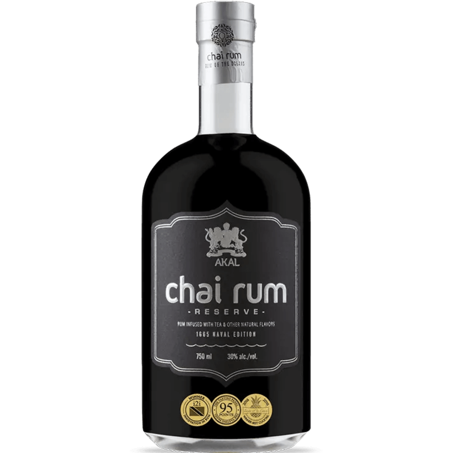 Akal Chai Reserve 1665 Naval Edition Rum bottle showcasing the blend of spices and rich flavors, 700ml.