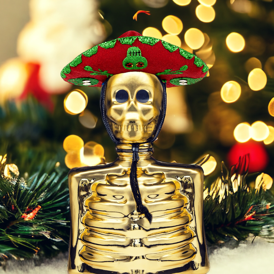 Azulejos Skelly Gold Edition Añejo Tequila