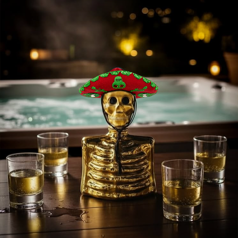 Azulejos Skelly Gold Edition Añejo Tequila