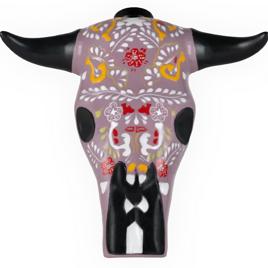 Azulejos Trophy Head Horns Añejo Tequila (Purple)