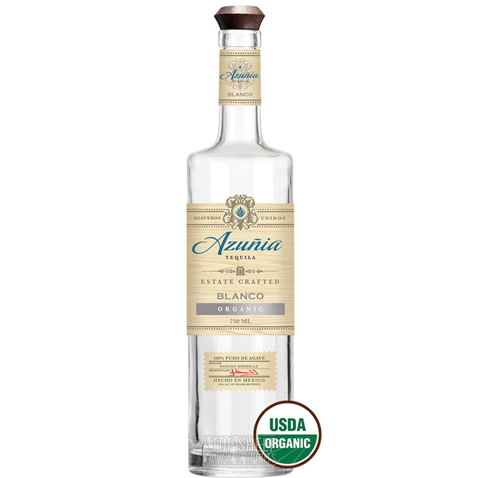 Azunia Organic Blanco Tequila