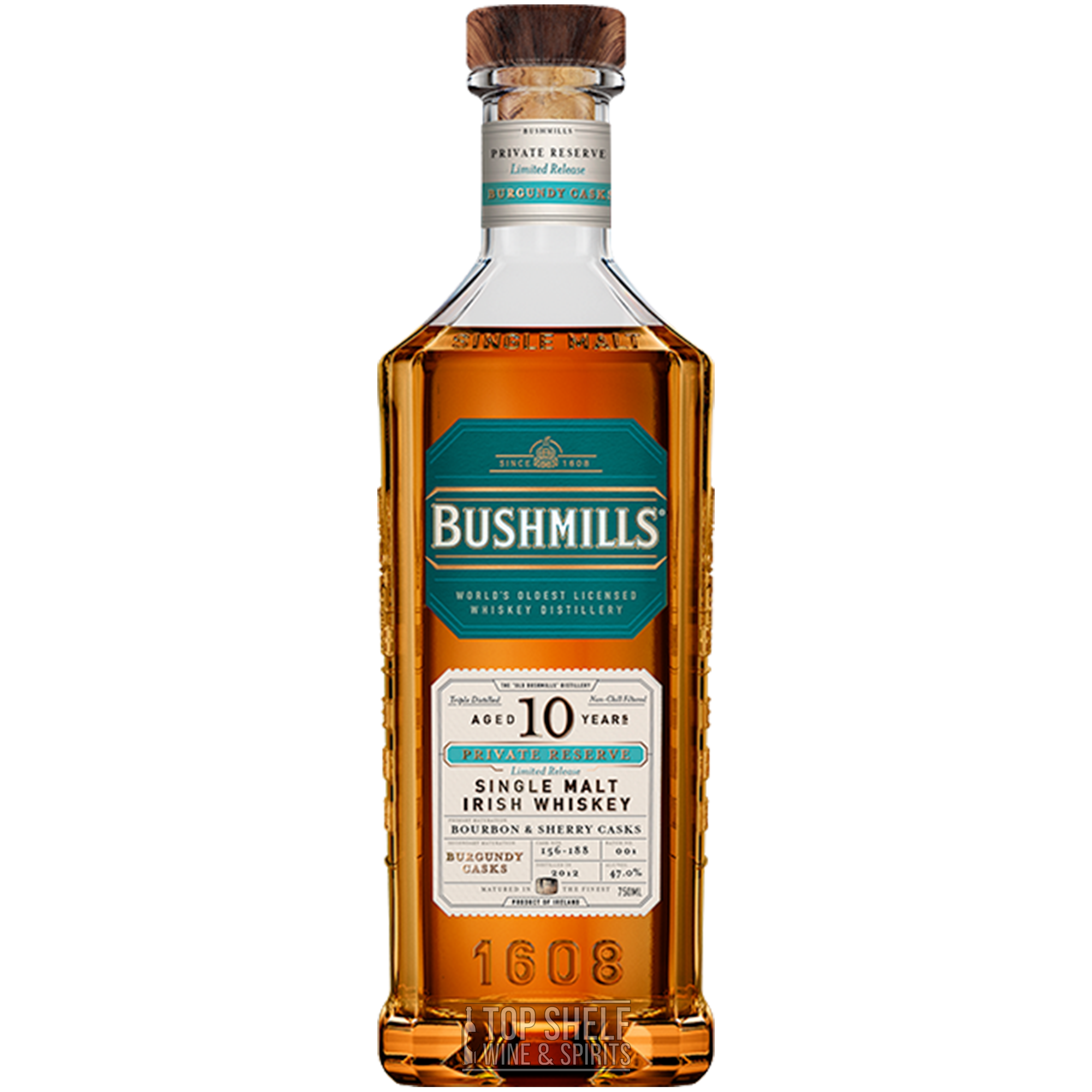 Bushmills Burgundy Cask 10 Year Private Reserve Whiskey