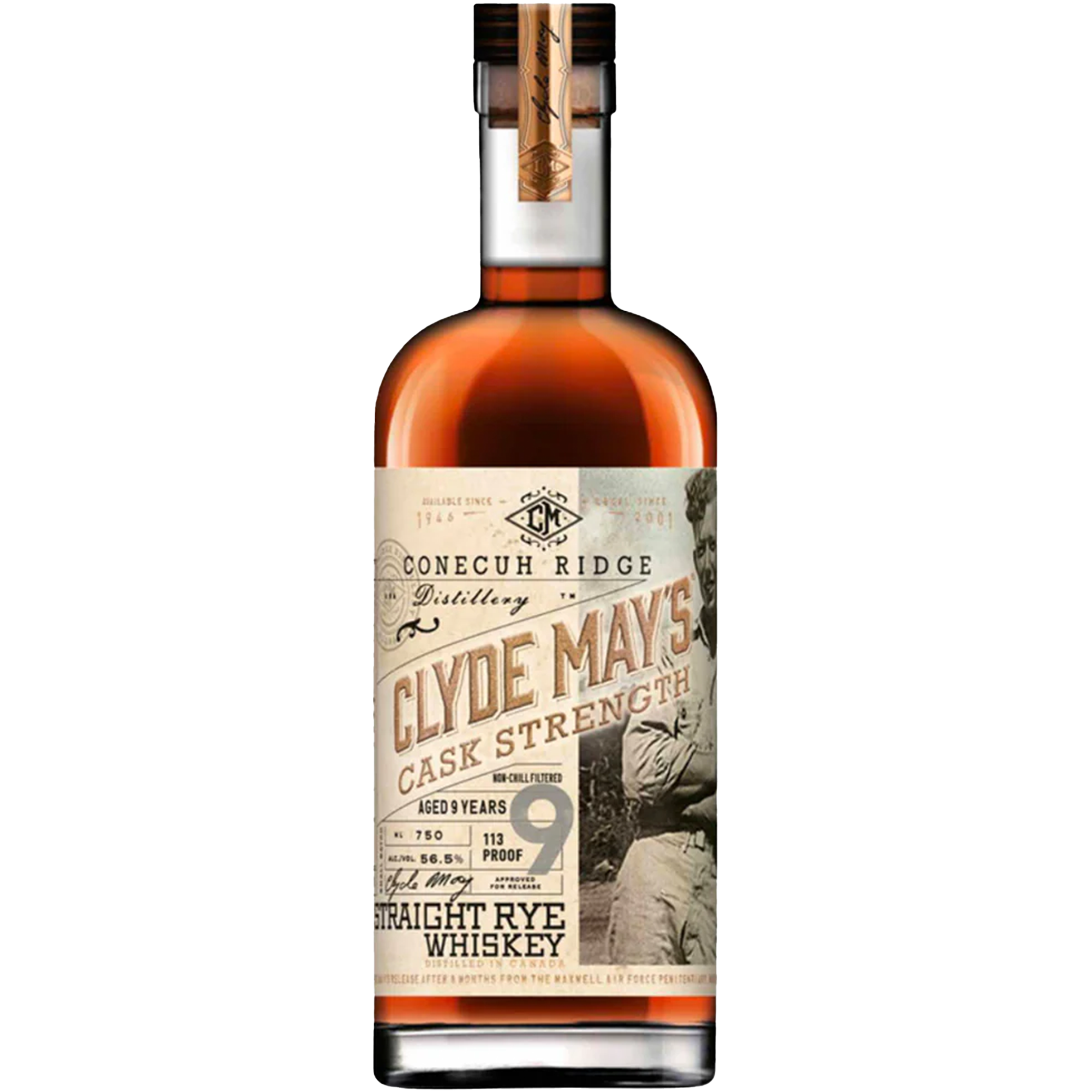 Clyde May's 9 Year Cask Strength Rye