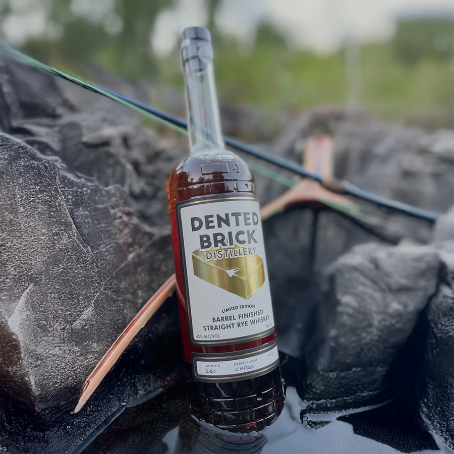 Dented Brick Distillery Barrel Finished Straight Rye Whiskey
