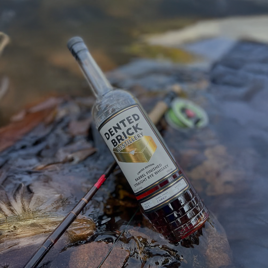 Dented Brick Distillery Barrel Finished Straight Rye Whiskey