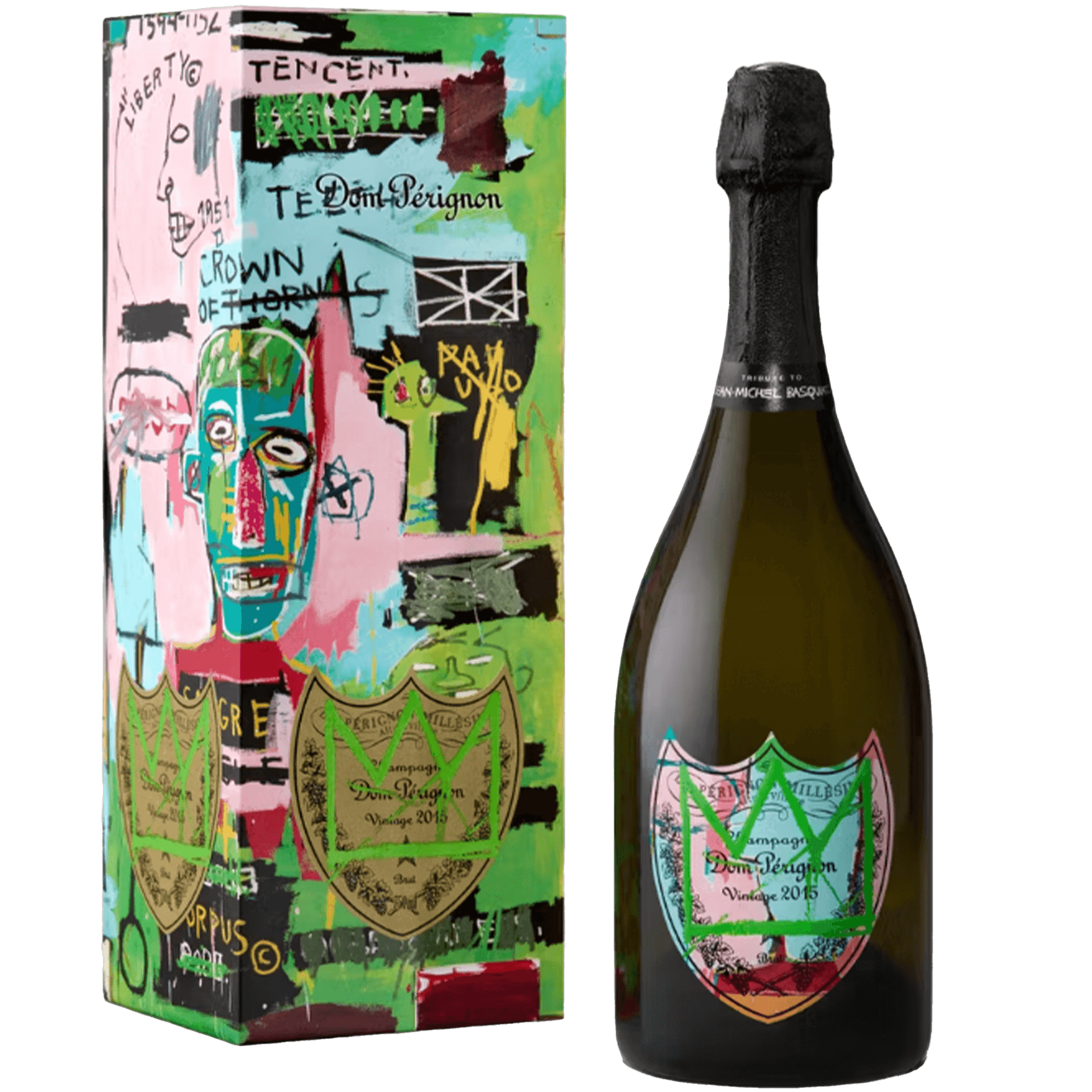 Dom Pérignon シャンパン 2015年産 4本セット Dom Pérignon Tribute to Jean-Michel Basquiat Special Edition