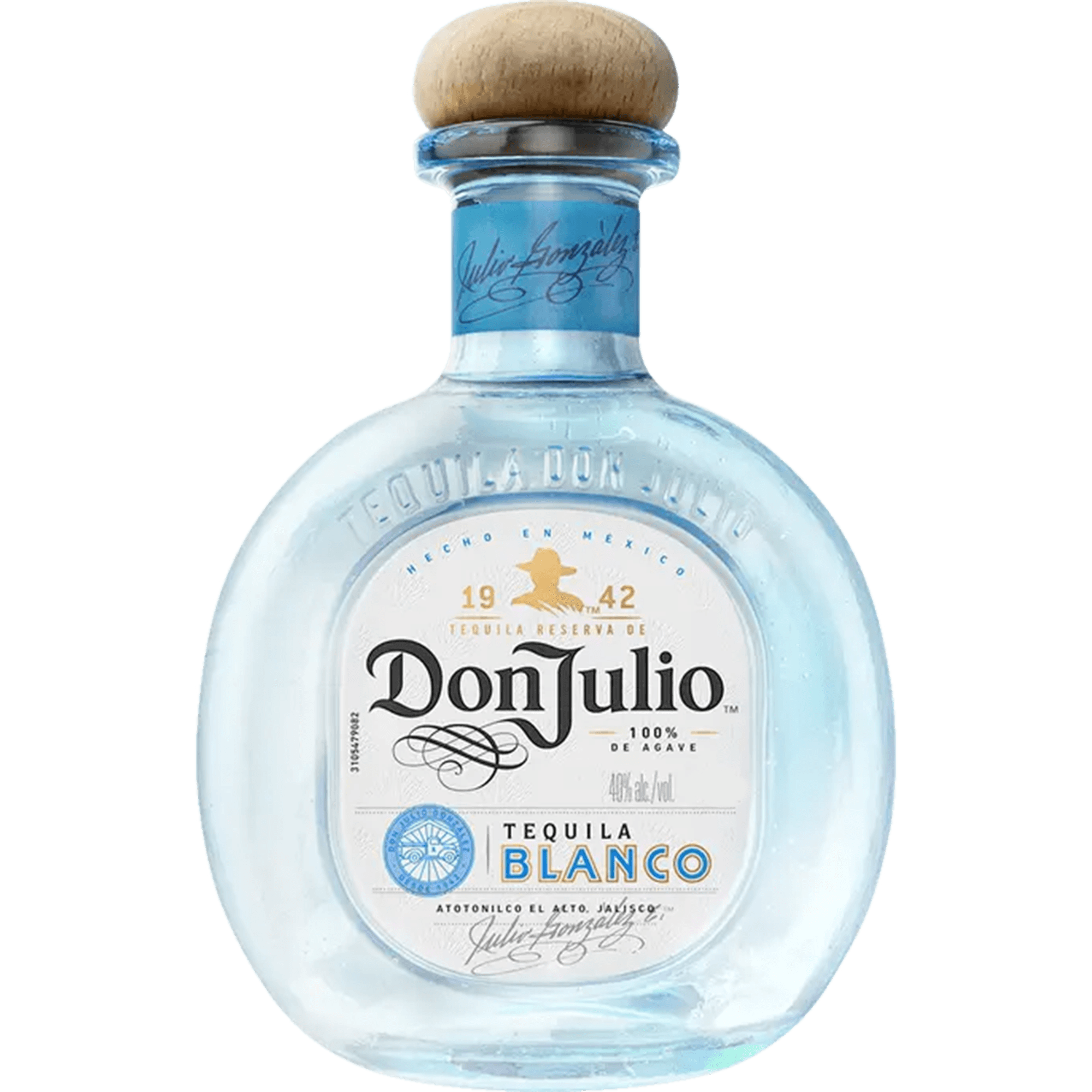 Bottle of Don Julio Blanco Tequila 1L, premium silver tequila made from blue agave with crisp citrus notes.