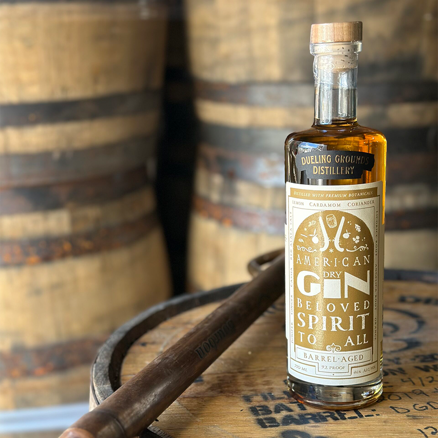 Dueling Grounds Bourbon Barrel Aged American Dry Gin