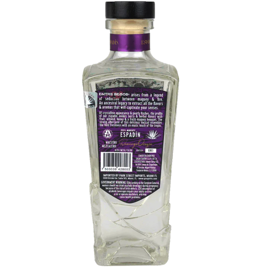 Entre Besos Joven Espadin Mezcal 720ml