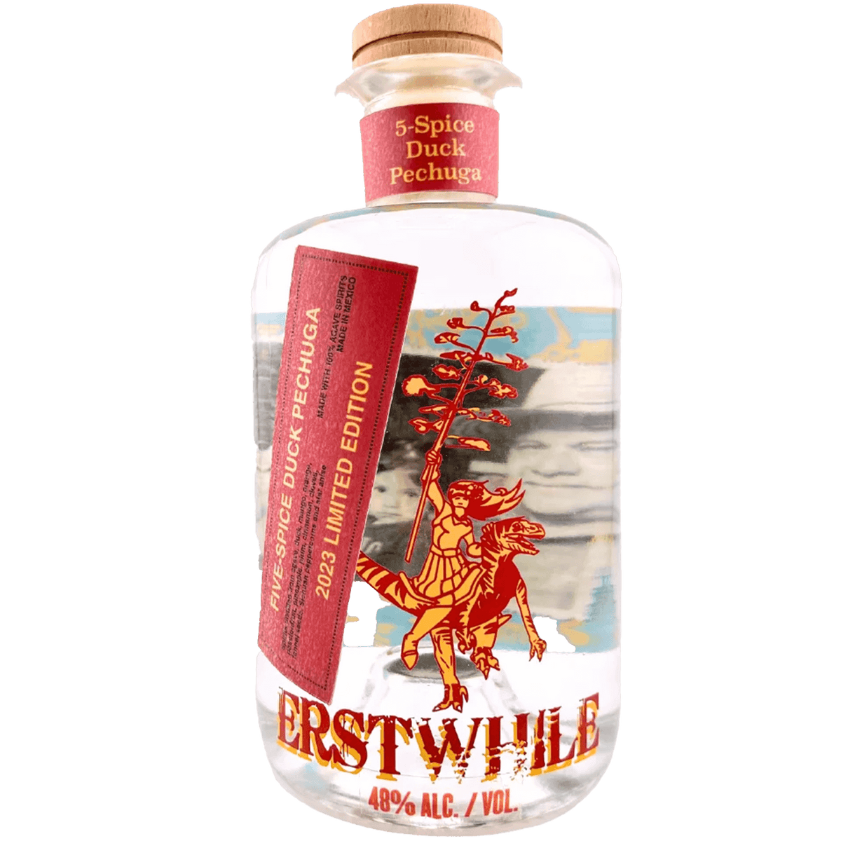 Erstwhile 5-Spice Duck Pechuga Limited Edition 2023 mezcal bottle, showcasing unique flavors and artistry.