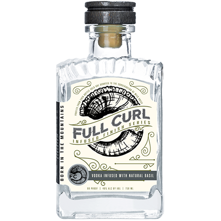 Full Curl Vodka Infused with Natural Basil