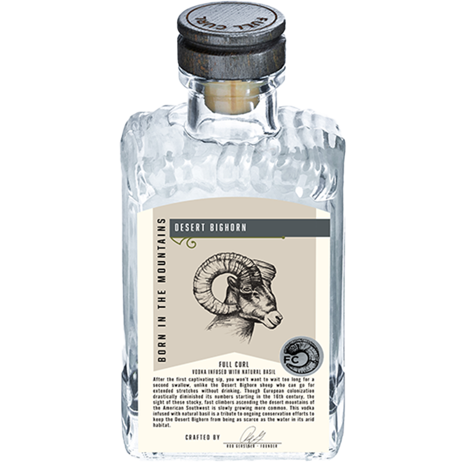 Full Curl Vodka Infused with Natural Basil