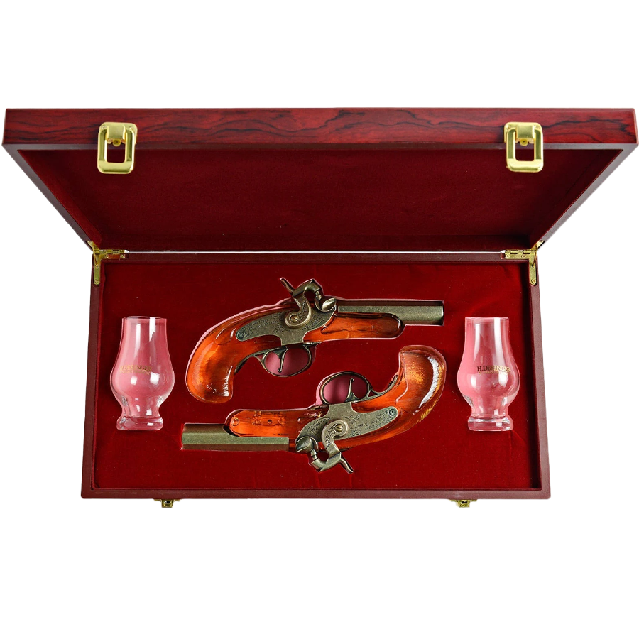 H. Deringer Bourbon Pistol Set with Glasses 200ml