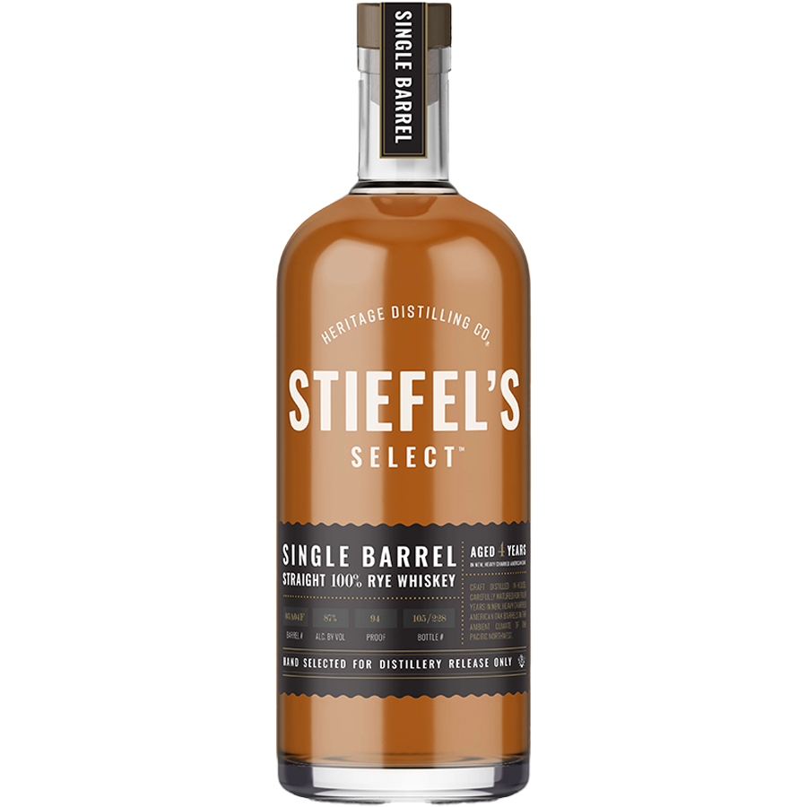 Heritage Stiefel's Select Single Barrel Straight Rye